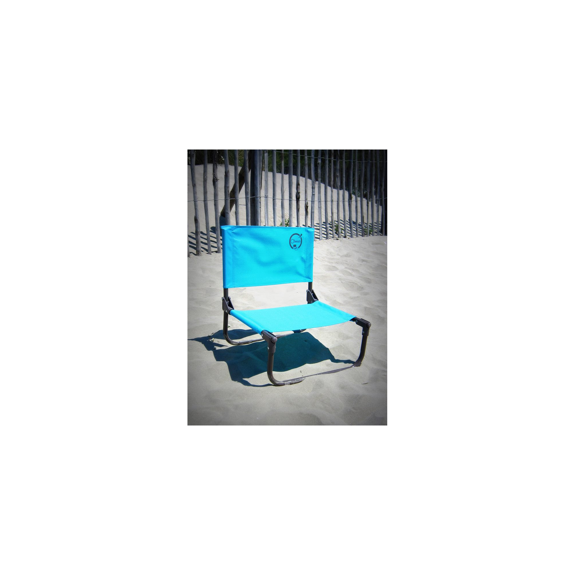 Chaise cale-dos de plage 2 pliures - O'Beach - Dimensions : 50 x 45 x 48 cm