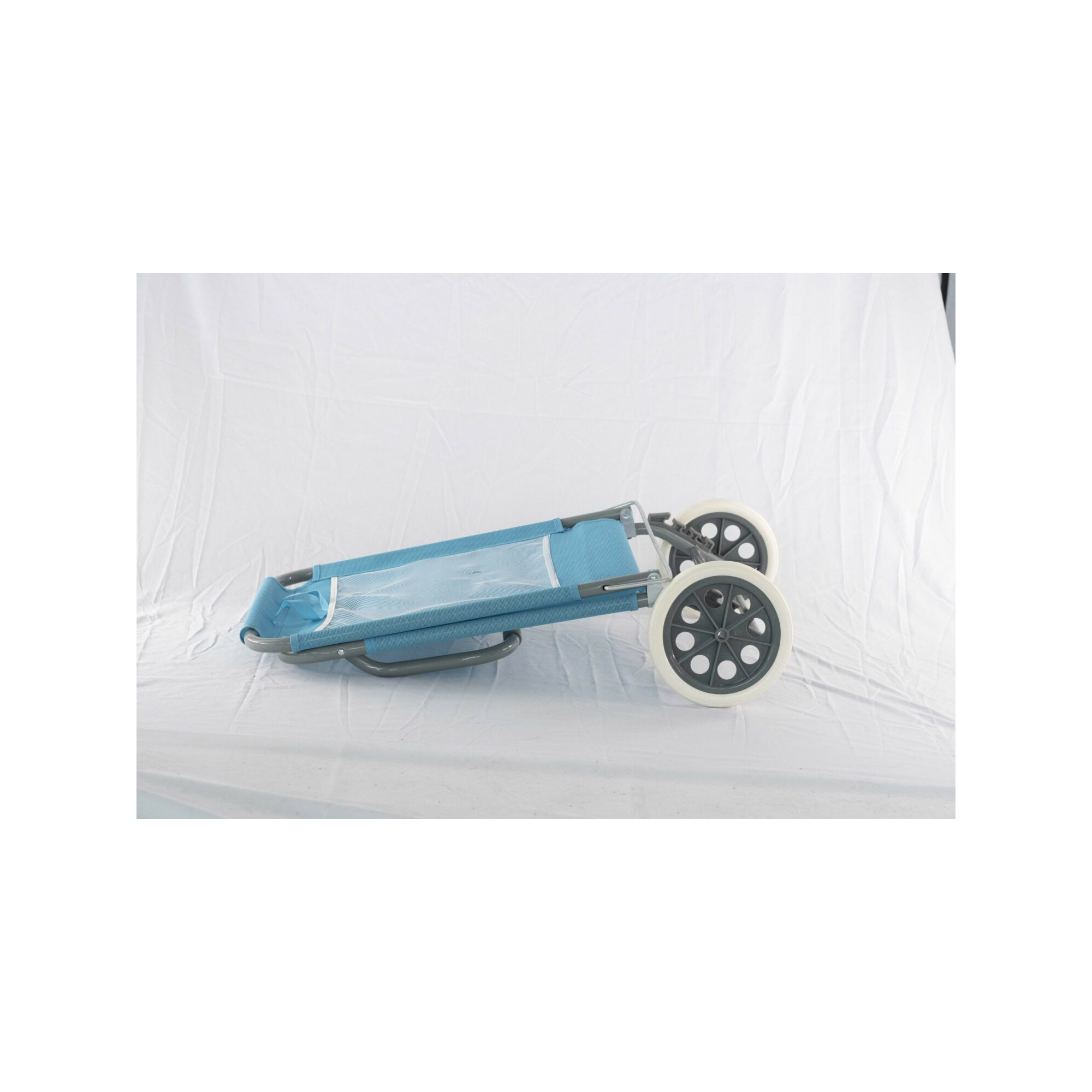 Chaise de plage pliable - O'Beach - Avec roulettes - Dimensions : 124 x 64 x 82 cm