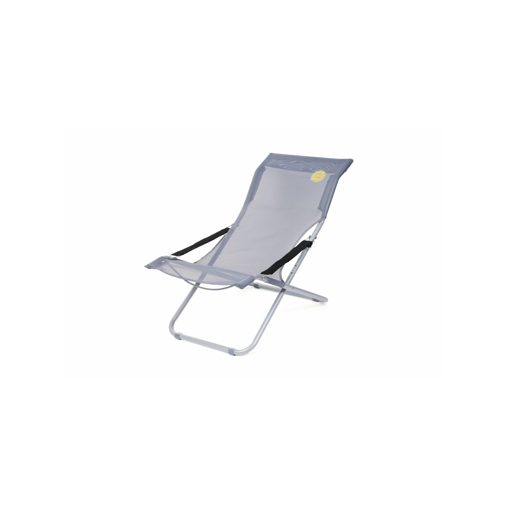 Fauteuil relax de jardin 3 positions pliable - O'Sun - Gris - Dimensions : 94 x 62 x 102 cm