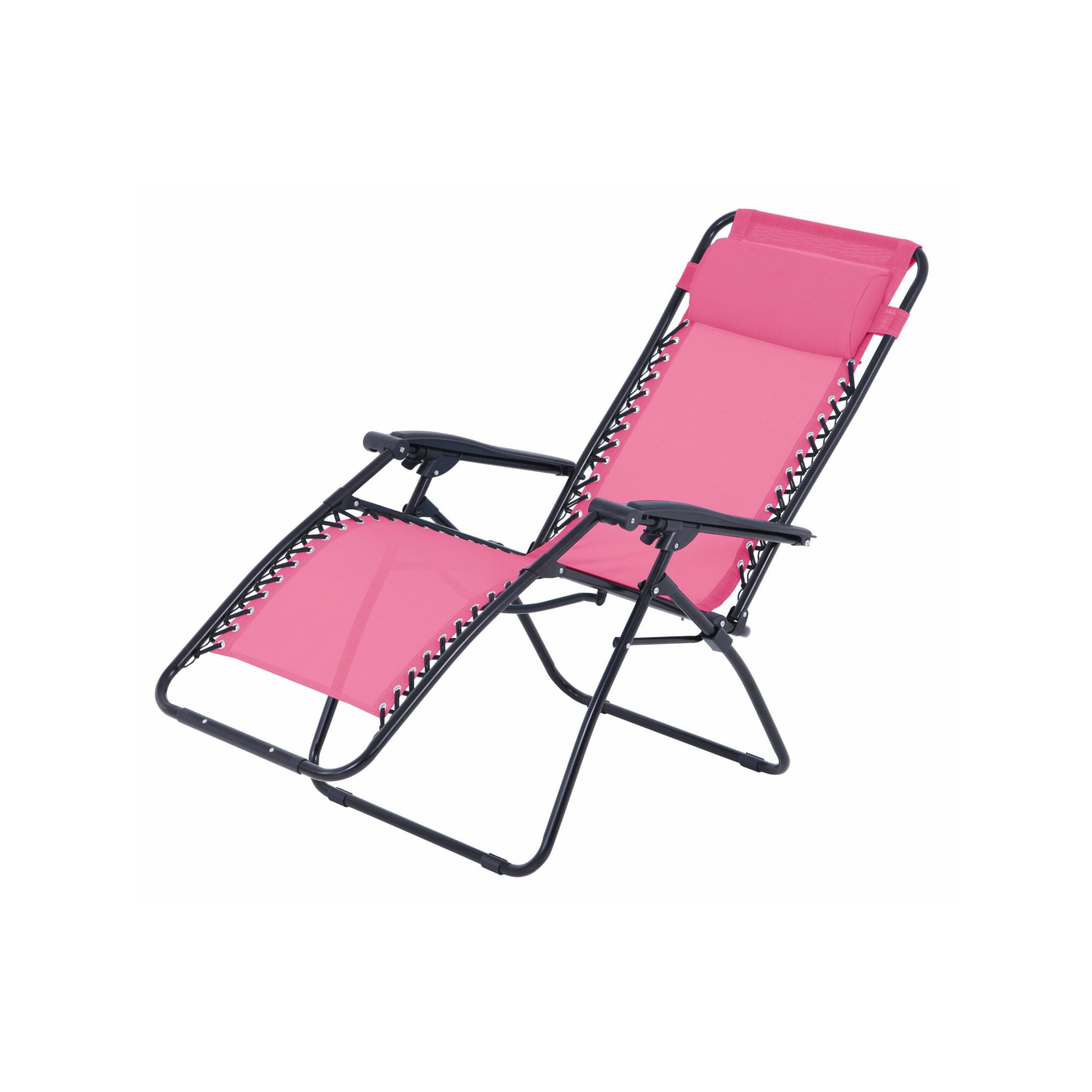 Fauteuil relax de jardin - O'Colors - Multi positions - Rose