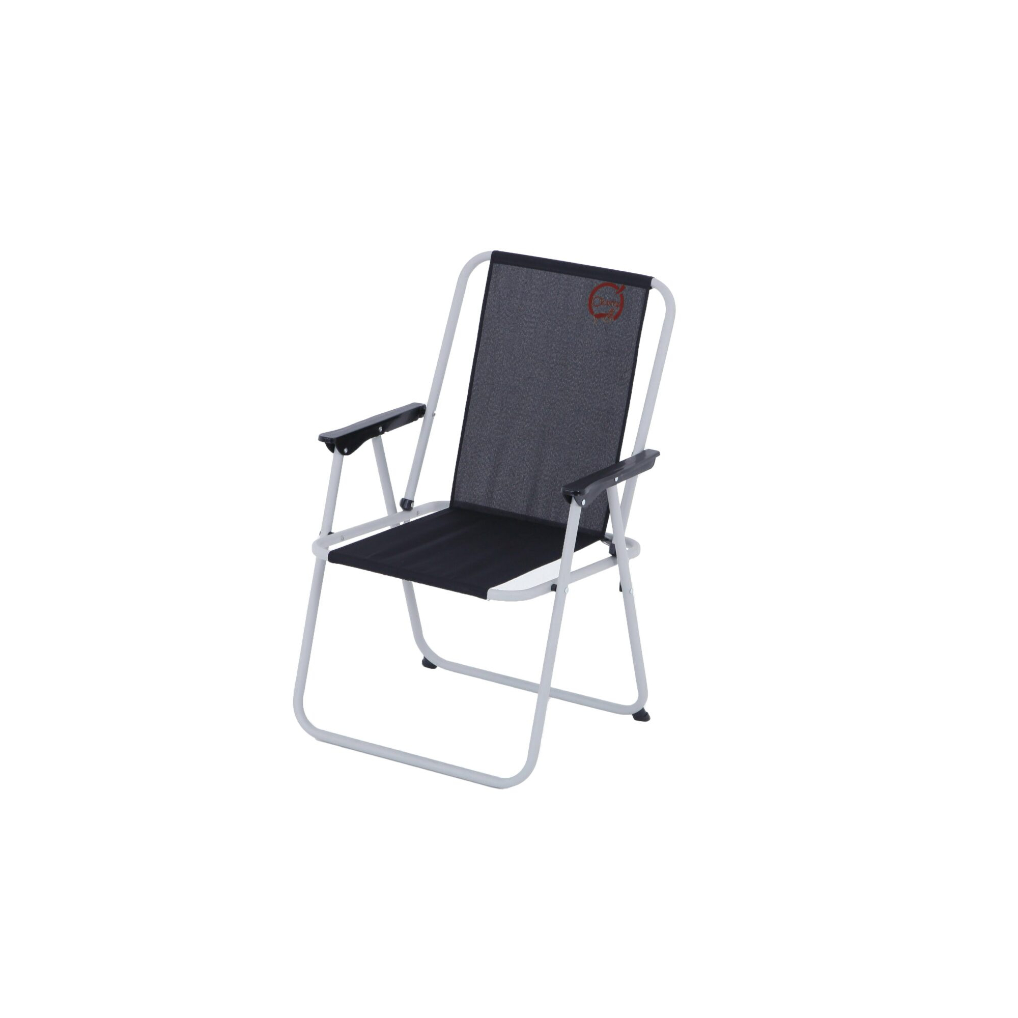 Fauteuil piccolo de camping pliable - O'Camp - Noir - Dimensions : 57 x 55 x 80 cm
