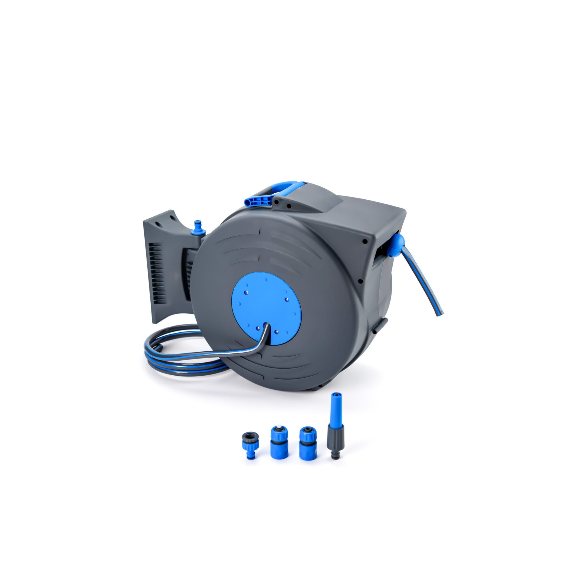 Dévidoir mural automatique - Suan - Kit complet - Longueur du tuyau : 20m + 2m