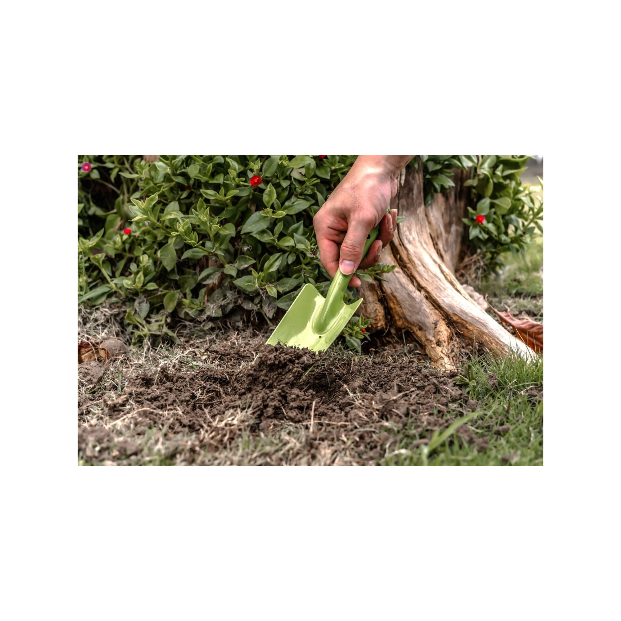 Lot de 2 outils de jardin - Suan - Transplantoir et pic - En acier