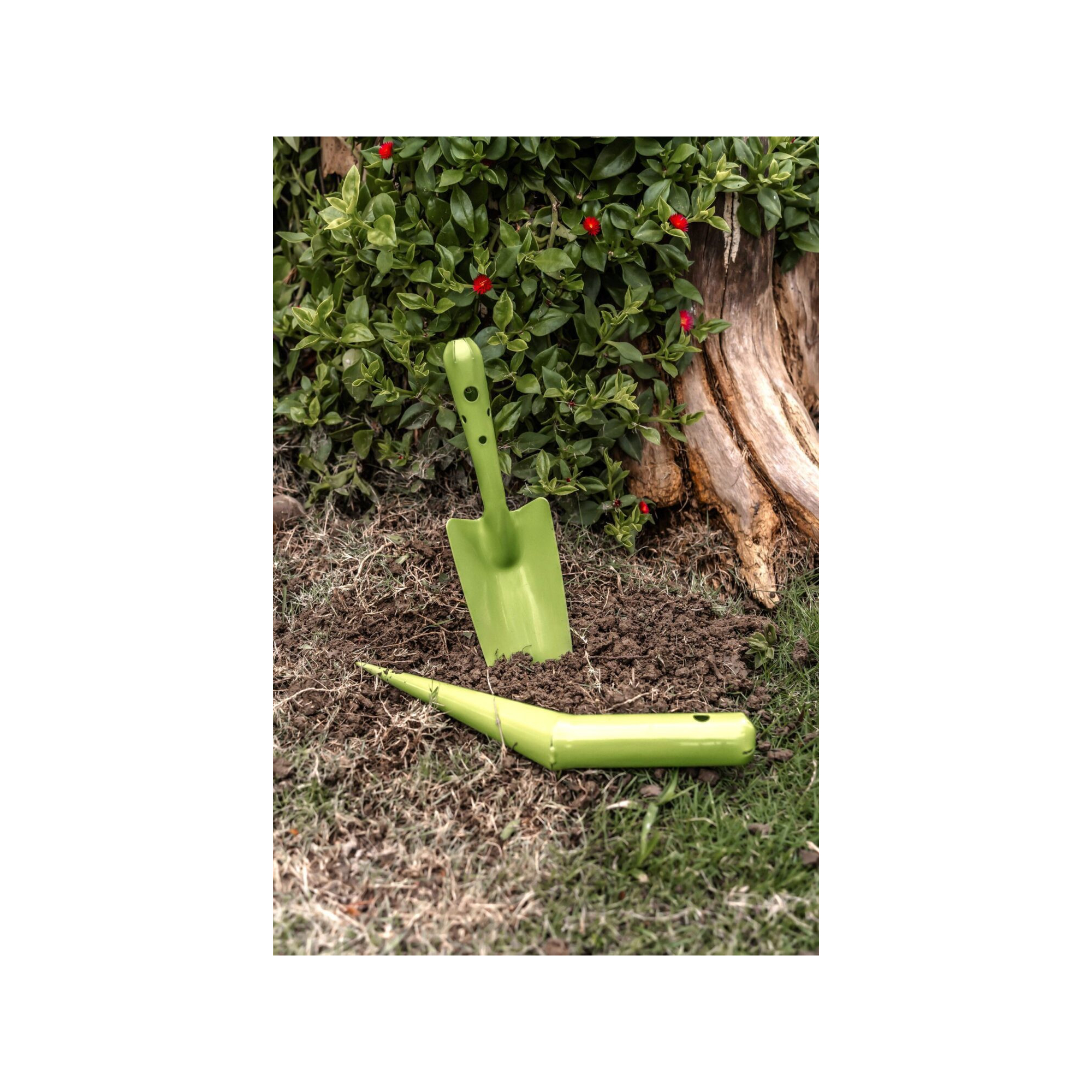 Lot de 2 outils de jardin - Suan - Transplantoir et pic - En acier