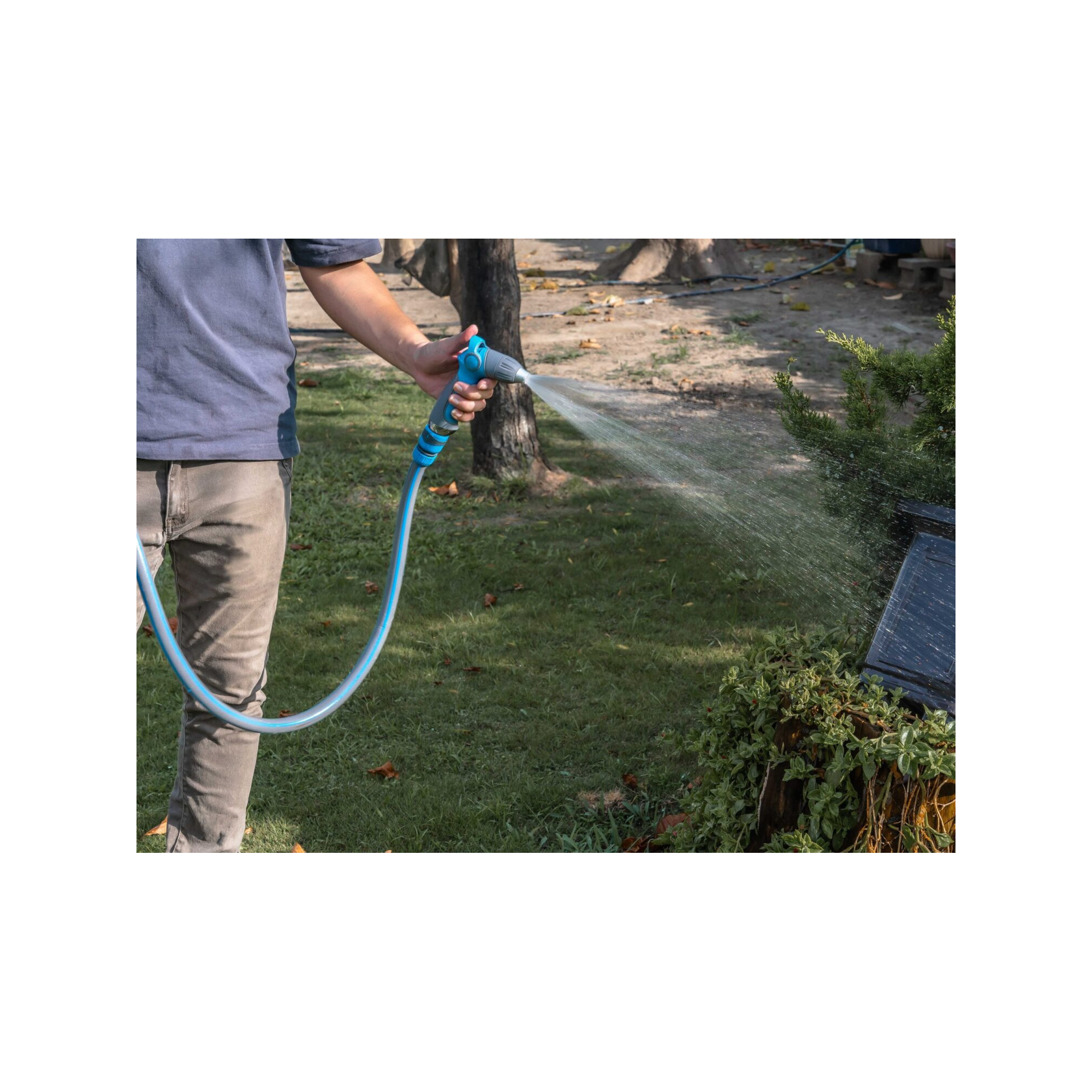 Pistolet d'arrosage et nettoyage - Suan - 3 jets ajustables - Kit complet avec raccords d'arrosage