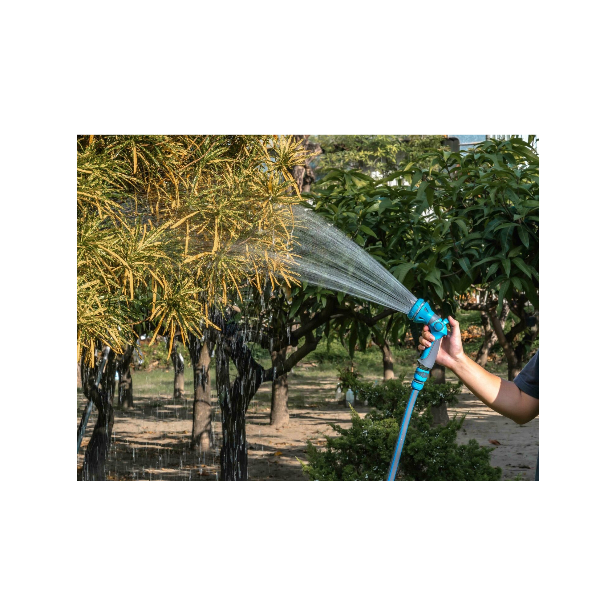 Pistolet d'arrosage et nettoyage - Suan - 8 jets - Kit complet avec raccords d'arrosage soft touch