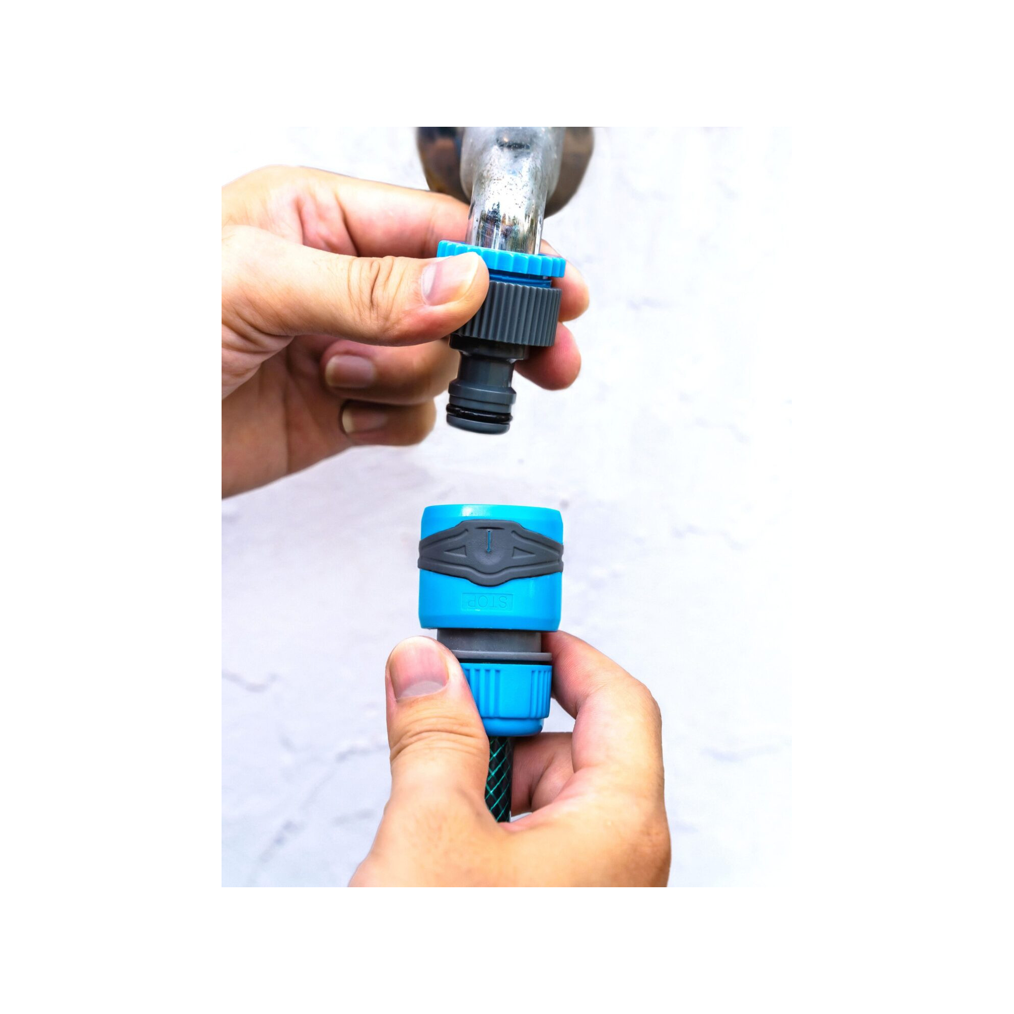 Pistolet d'arrosage et nettoyage - Suan - 8 jets - Kit complet avec raccords d'arrosage soft touch