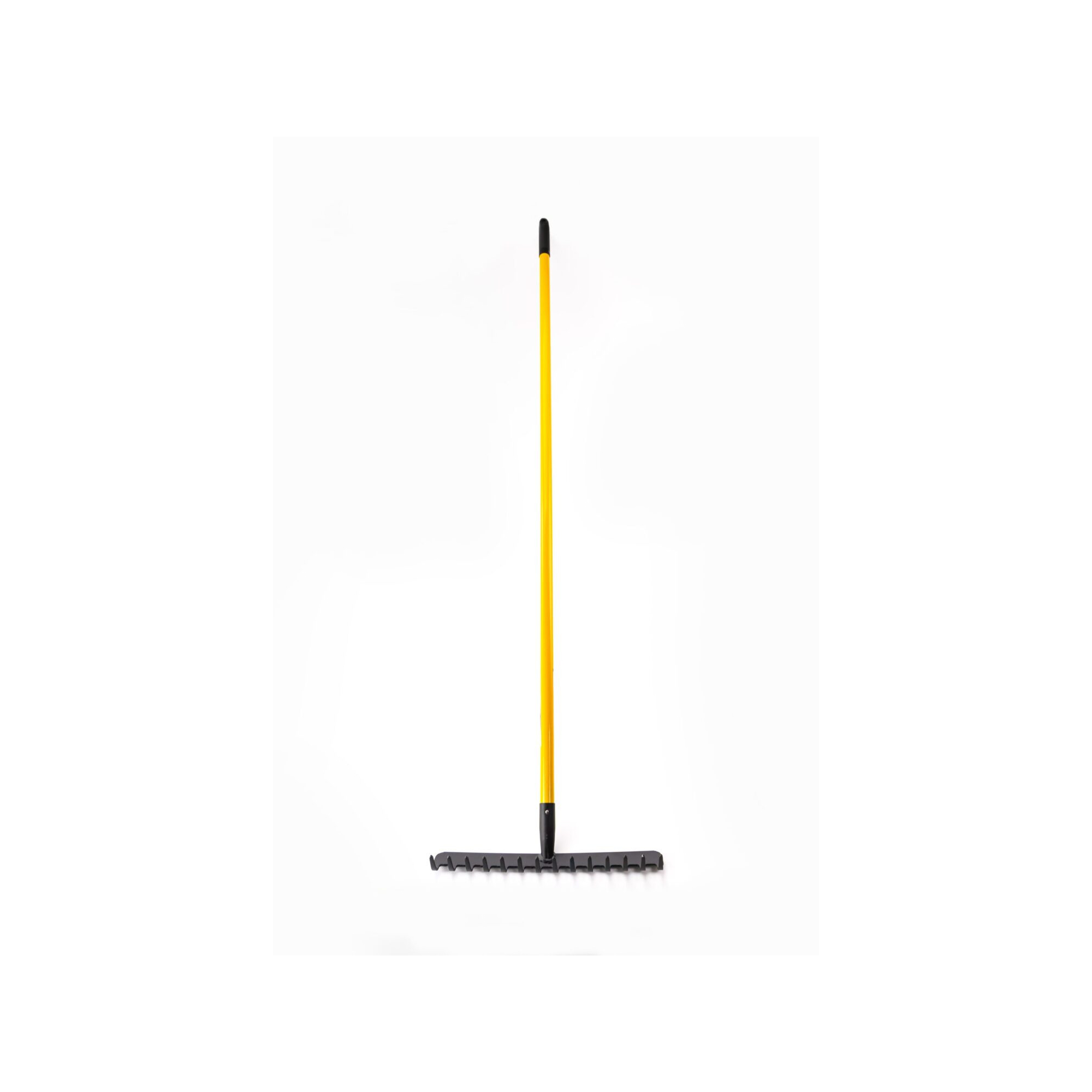 Râteau pour jardin - Suan - 14 dents - Manche en fibre de verre - Dimensions : 150 x 40 x 8,6 cm