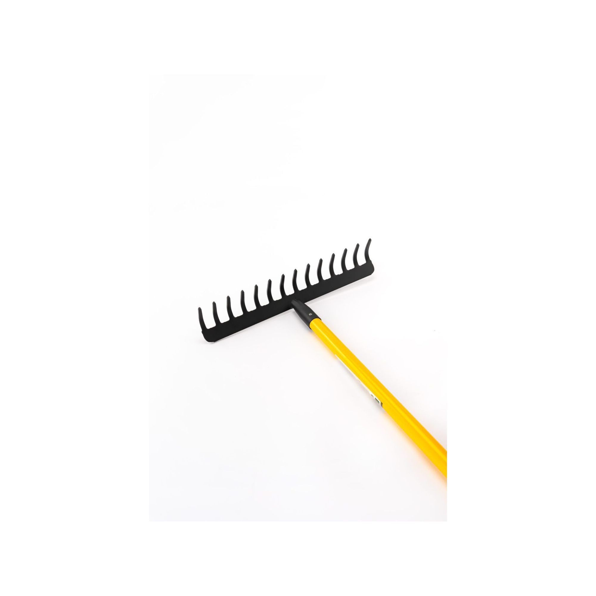 Râteau pour jardin - Suan - 14 dents - Manche en fibre de verre - Dimensions : 150 x 40 x 8,6 cm