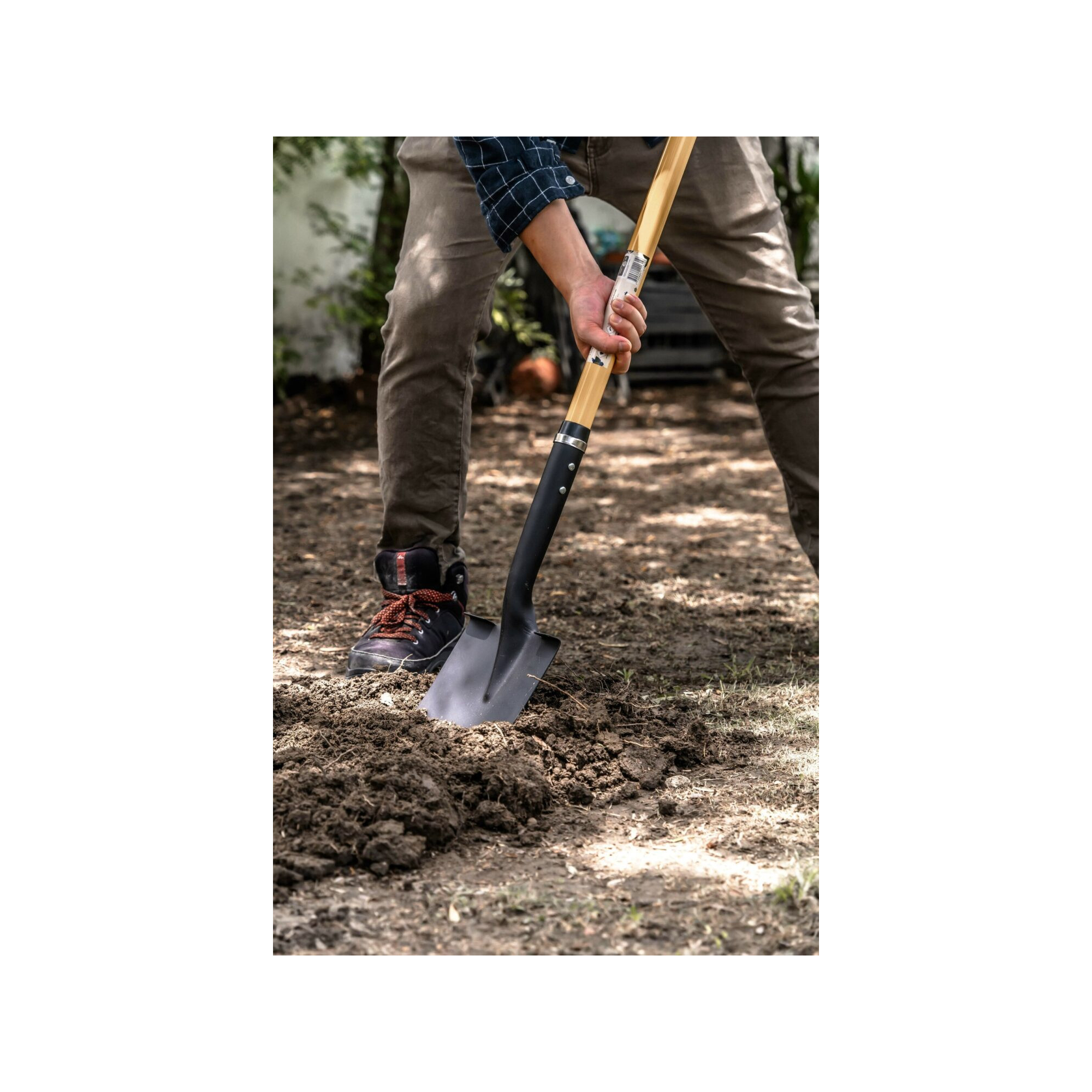 Pelle bêche pour jardin - Suan - Manche en fibre de verre - Poignée confort