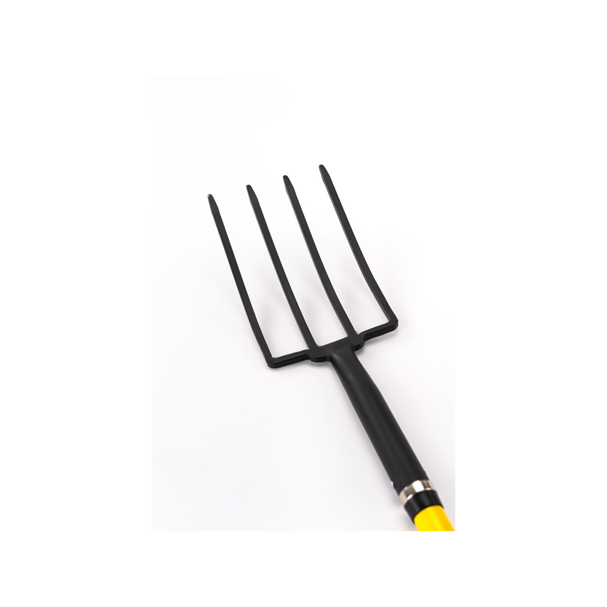 Fourche à bêcher pour jardin - Suan - 4 dents - Manche en fibre de verre - Poignée confort