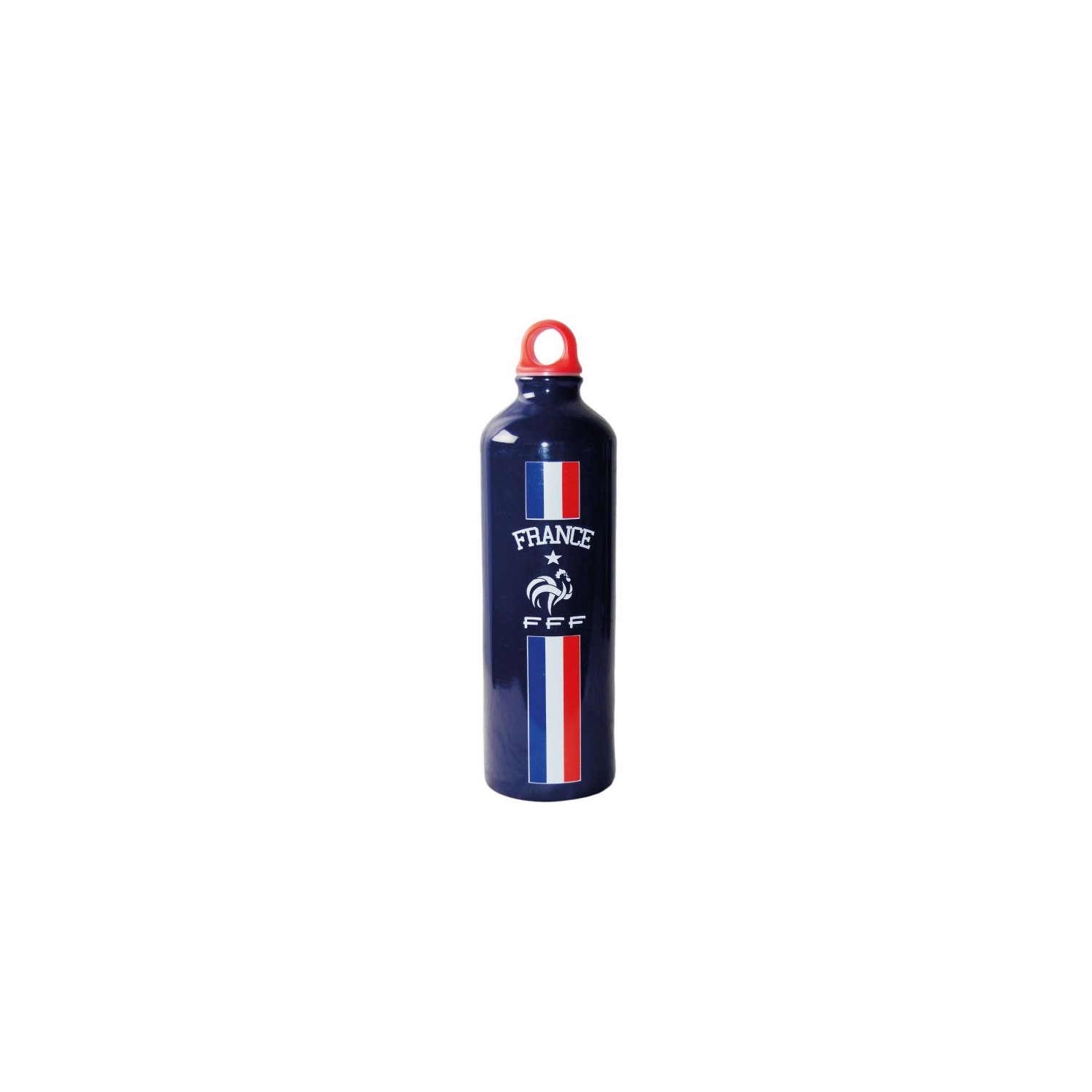 Gourde de sport - Fédération Française de Football - En aluminium - Contenance : 750 ml