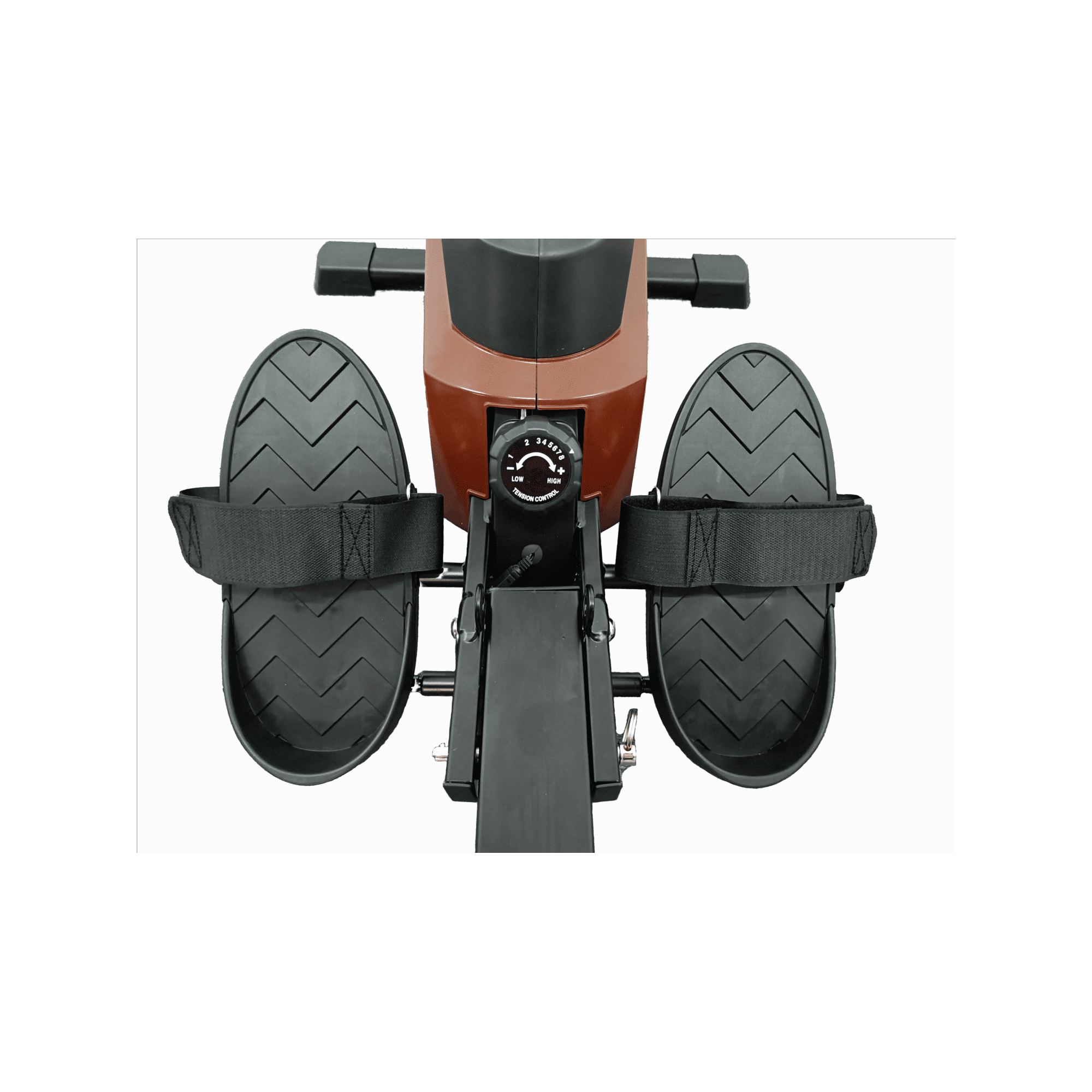 Rameur d'appartement à tirage central - O'Fitness - Compteur 5 fonctions - Roue magnétique : 5 Kg