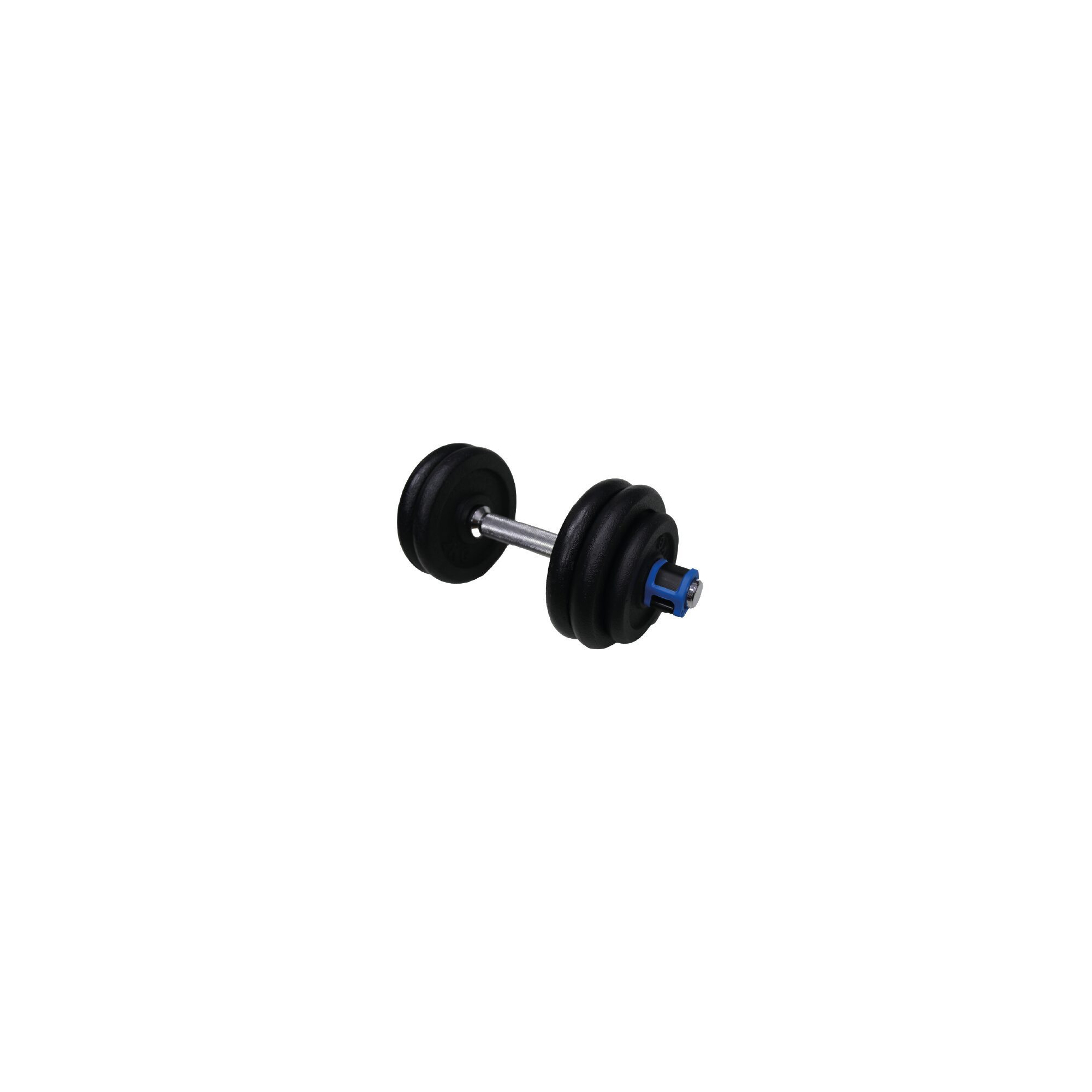Set barres + haltères 50 KG - FITLIFE - En acier - Tout Inclus ( barres, disques, stoppers )