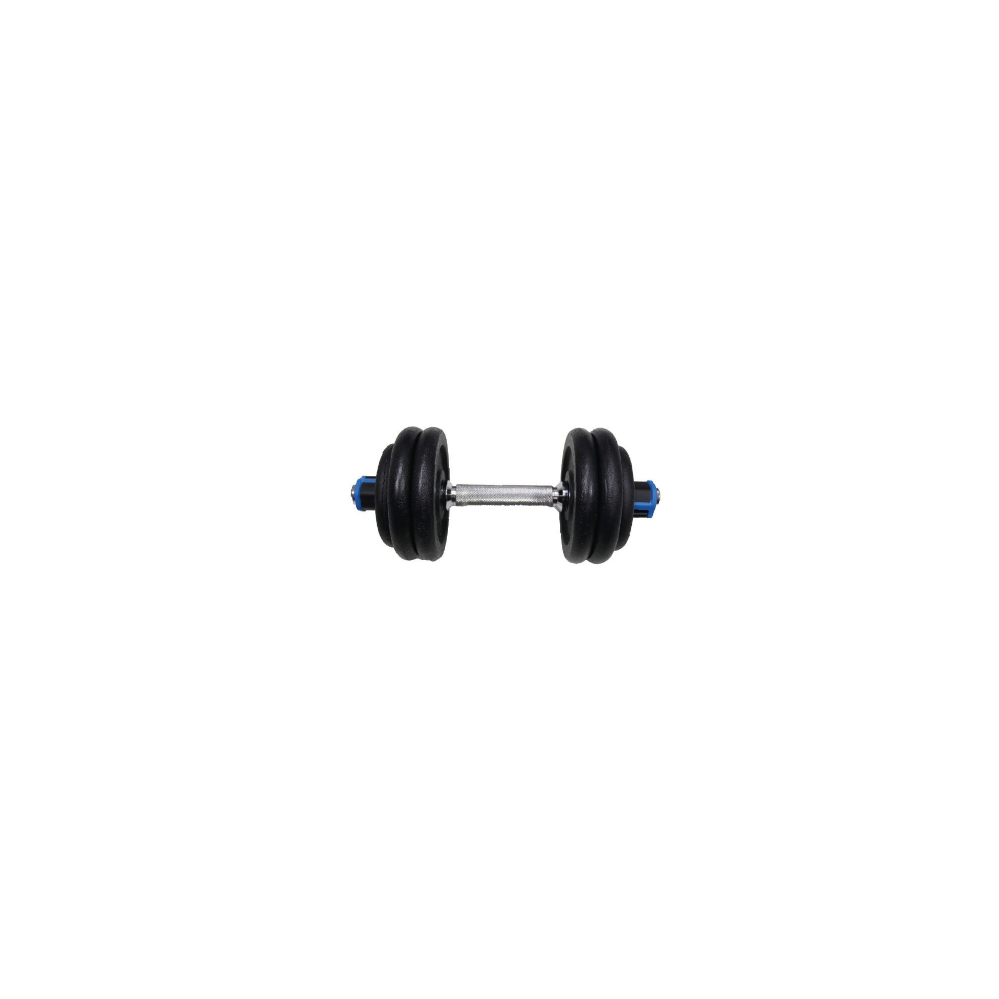 Set barres + haltères 50 KG - FITLIFE - En acier - Tout Inclus ( barres, disques, stoppers )