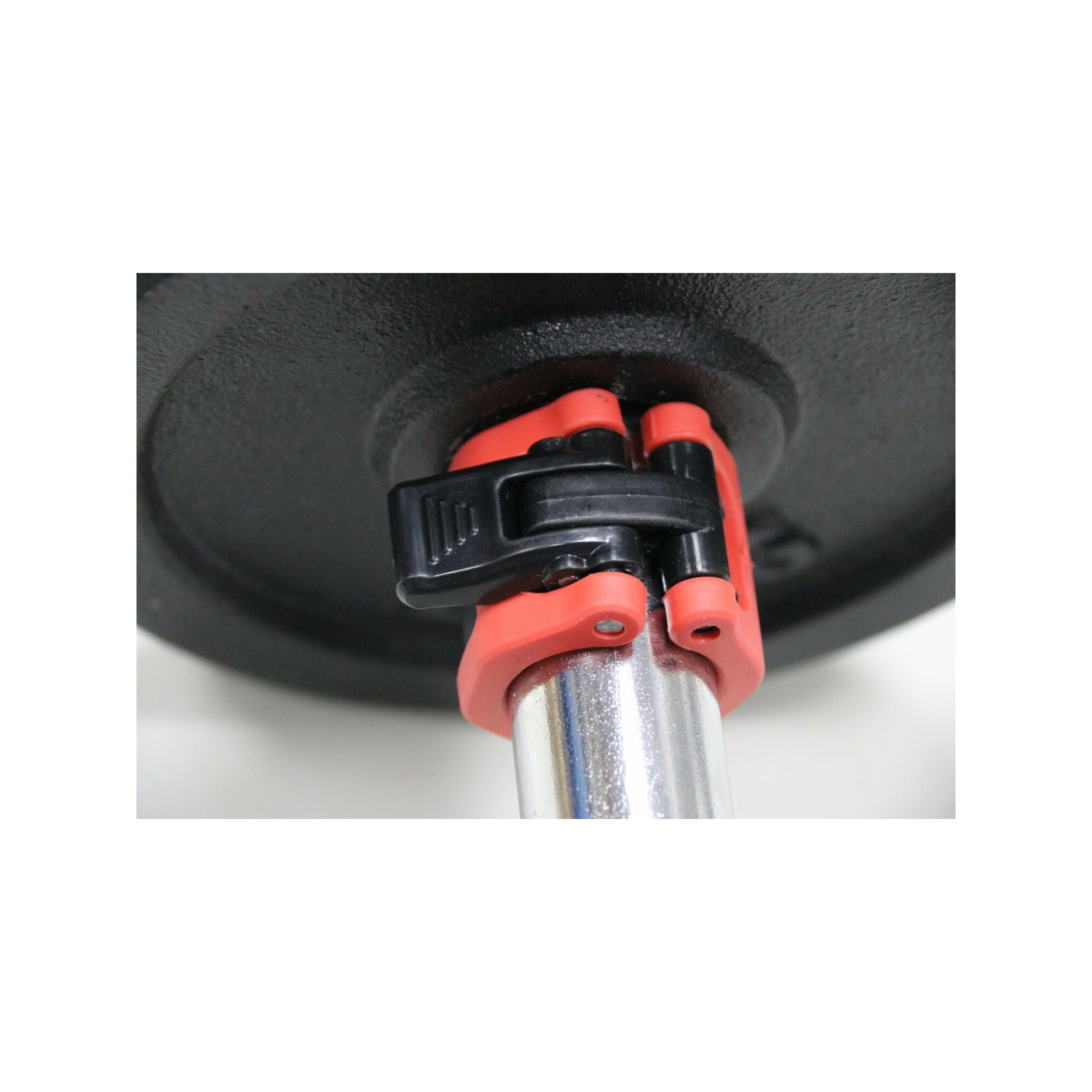 Set barres + haltères 93 KG - FITLIFE - En acier - Tout Inclus ( barres, disques, stoppers )