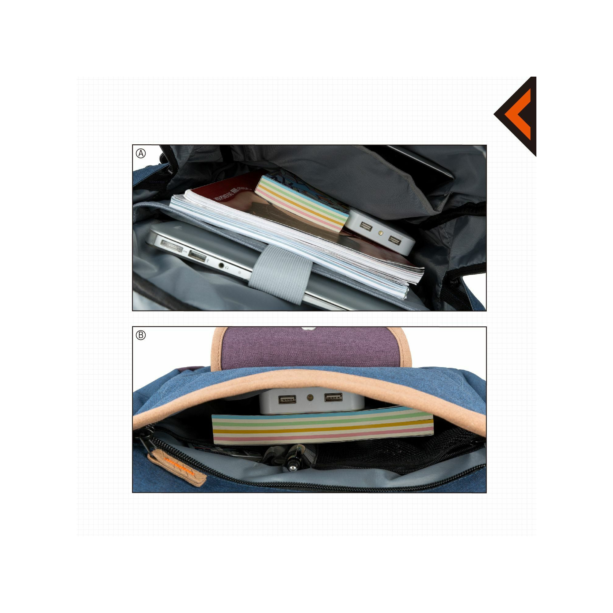 Sac à dos - Kingcamp - Modèle Glacier - Bleu - 12 Litres - 24 x 12 x 40 cm