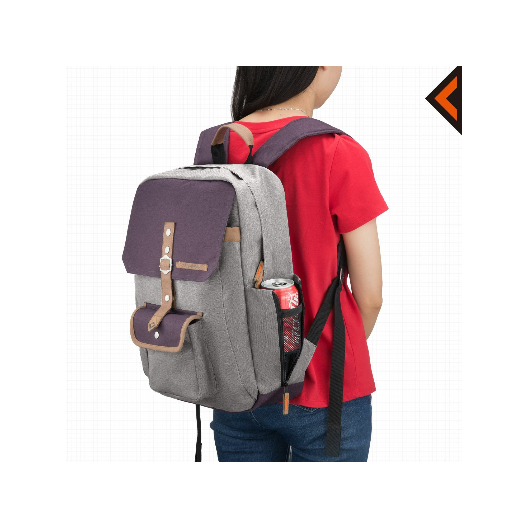 Sac à dos - Kingcamp - Modèle Glacier - Gris - 12 Litres - 24 x 12 x 40 cm