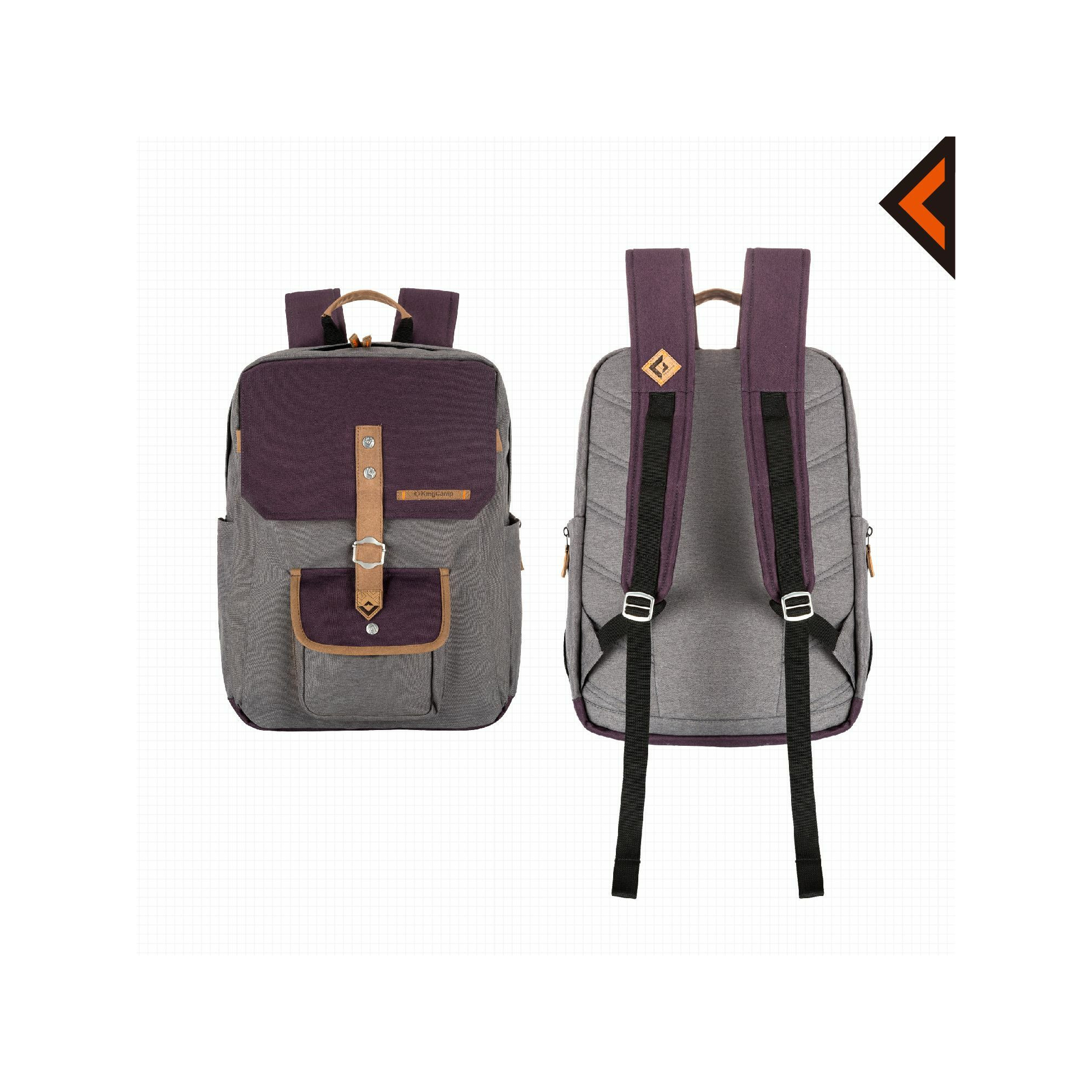 Sac à dos - Kingcamp - Modèle Glacier - Gris - 12 Litres - 24 x 12 x 40 cm