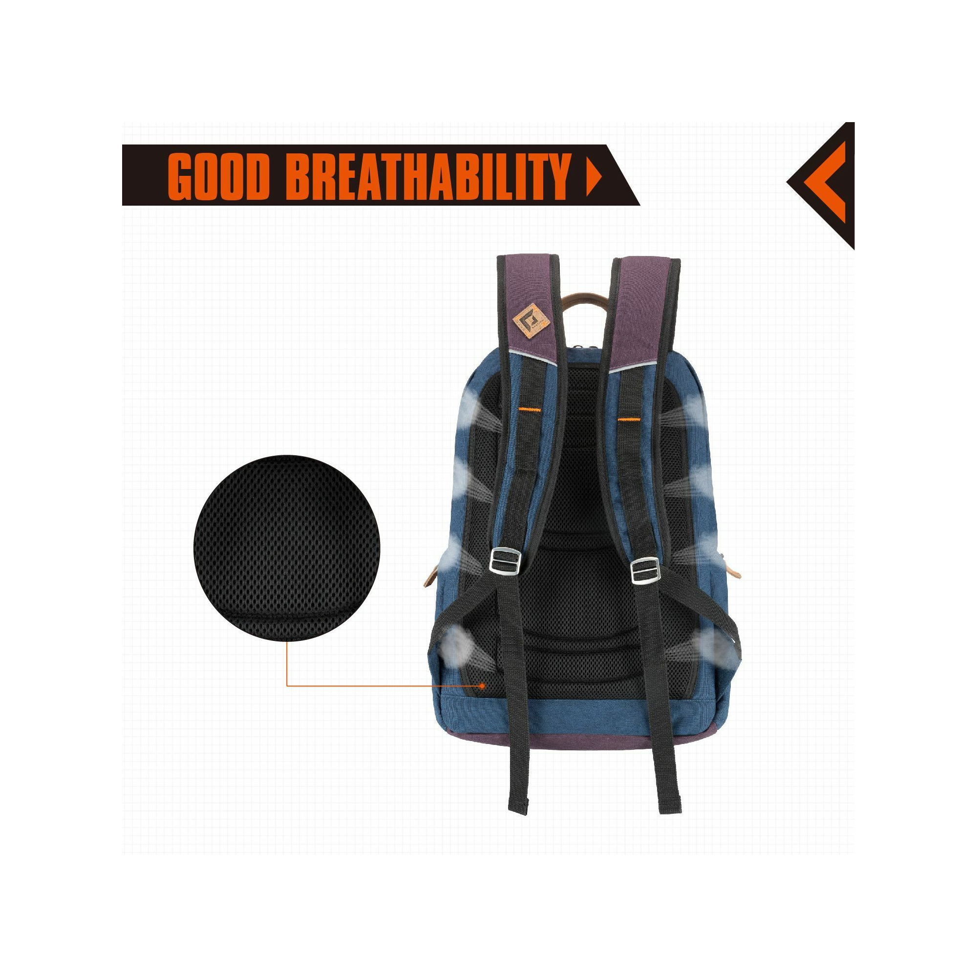 Sac à dos - Kingcamp - Modèle Arches - Bleu - 35 x 15 x 48 cm