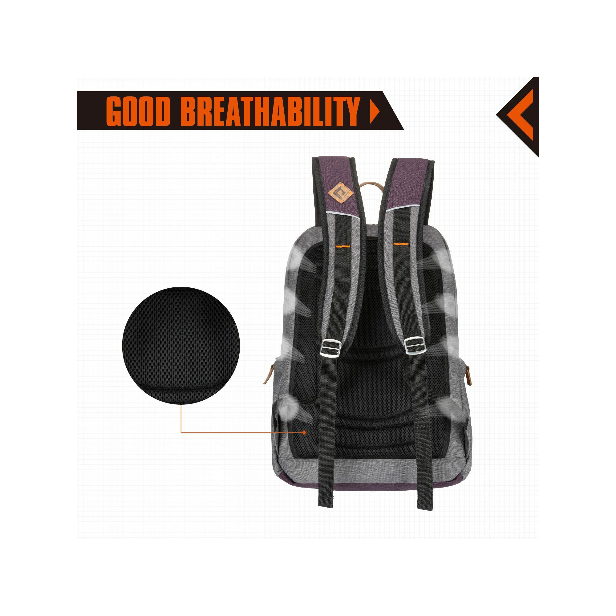 Sac à dos - Kingcamp - Modèle Arches - Gris - 35 x 15 x 48 cm