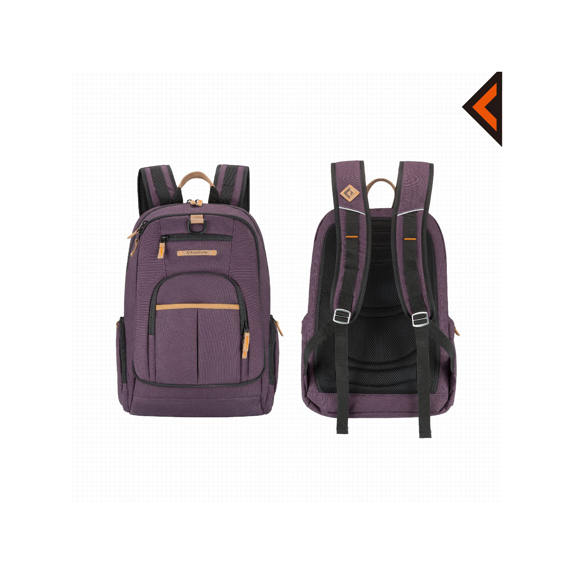 Sac à dos - Kingcamp - Modèle Arches - Violet - 35 x 15 x 48 cm