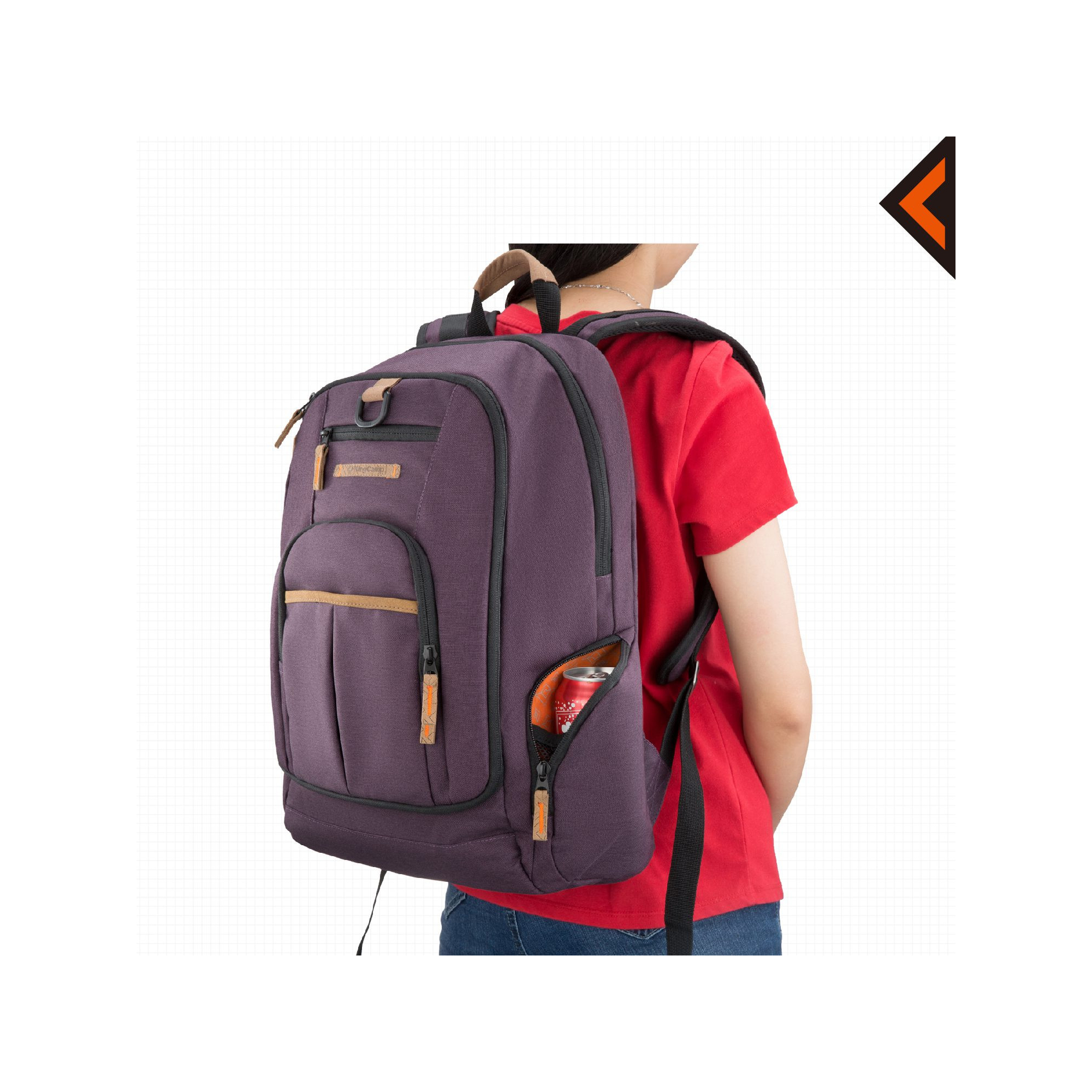 Sac à dos - Kingcamp - Modèle Arches - Violet - 35 x 15 x 48 cm