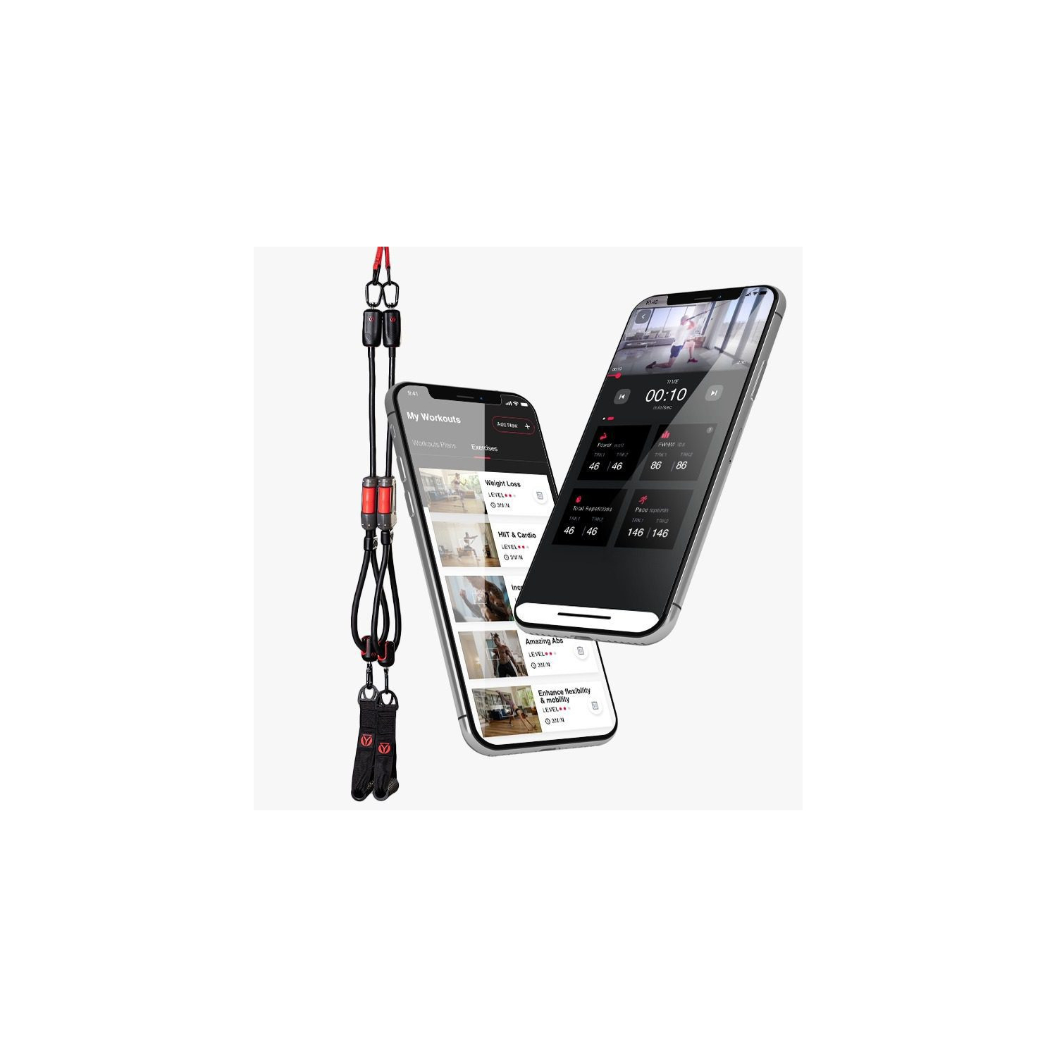 Set de bandes de résistance connectées - HyGear 1 - Application 200 programmes d'entrainements