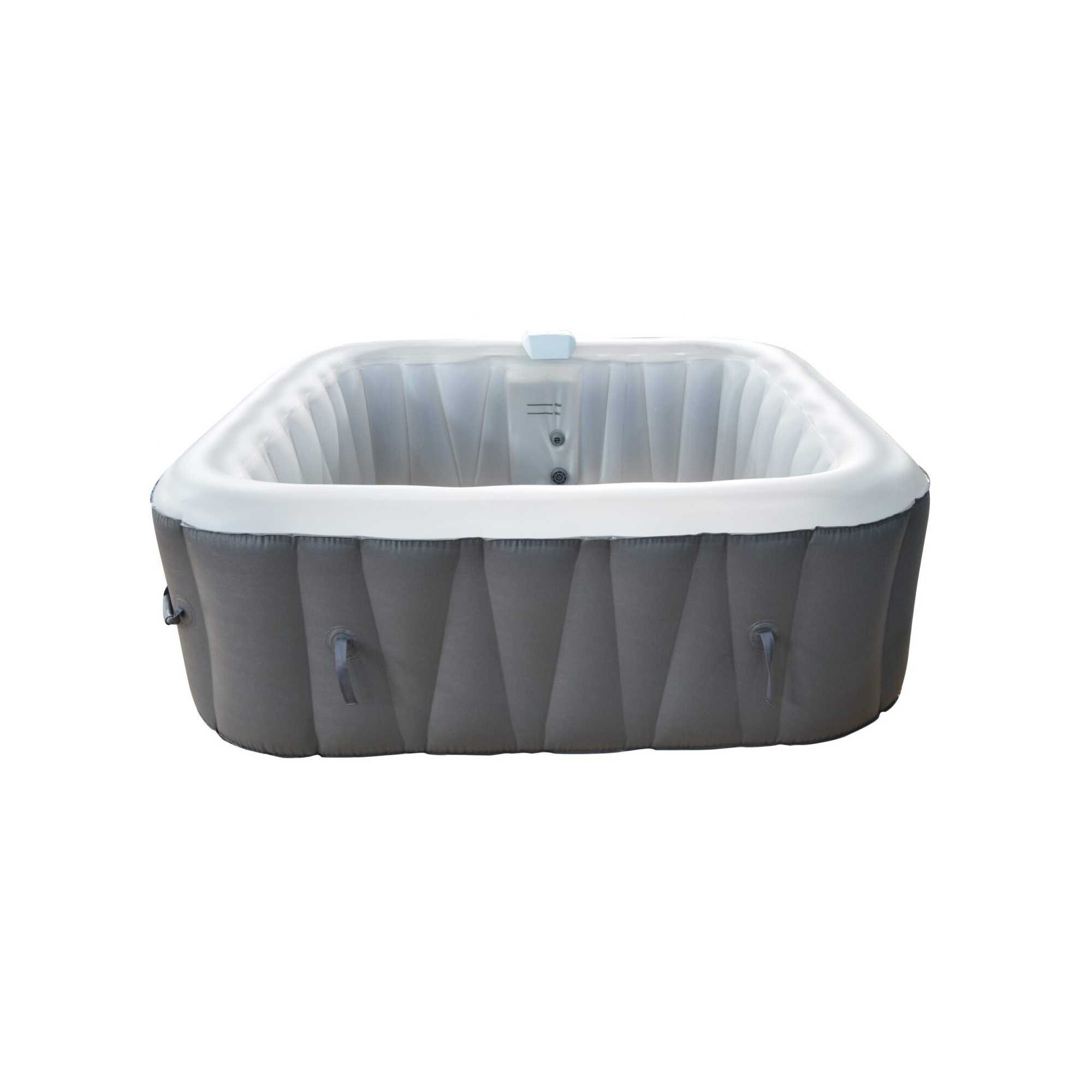 Spa gonflable 4 places carré - Sunspa - Bandeau LED inclus - Dimensions : 155 x 155 cm