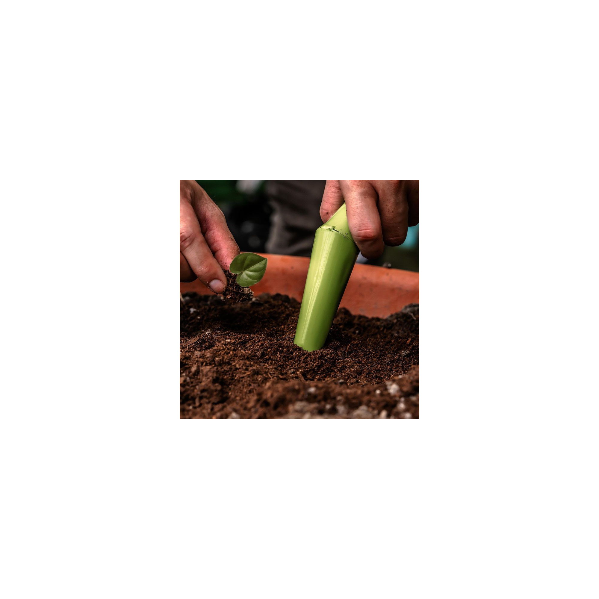 Plantoir pour jardinage - Suan - En acier - Dimensions : 27 x 3 x 3 cm