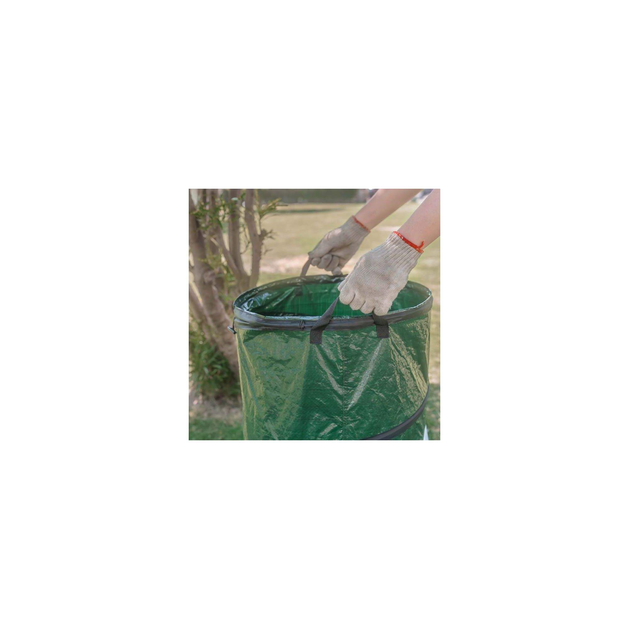 Sac à déchets de jardin - Forme pop up - Contenance : 90 Litres