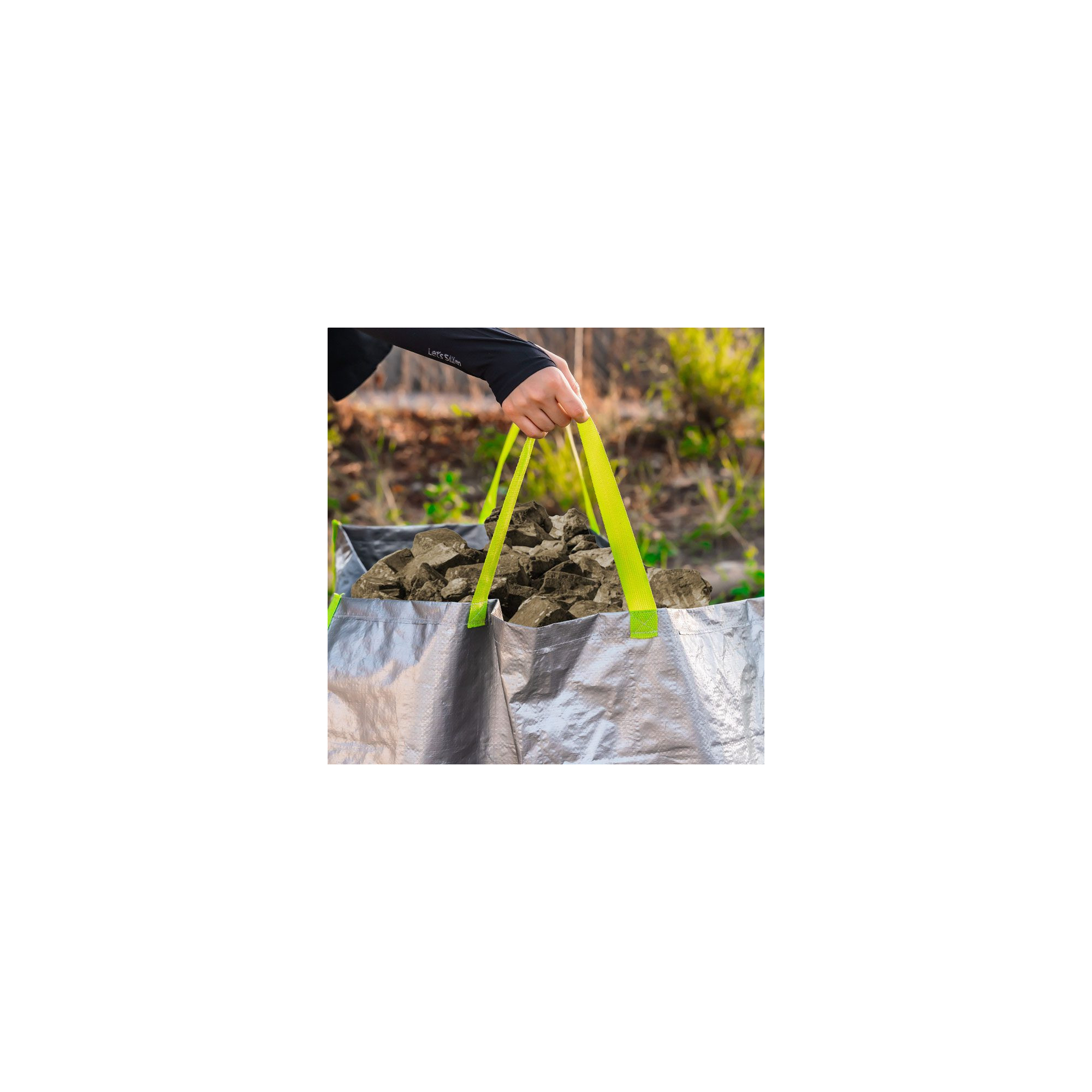 Sac à gravats - Multiusages - Avec poignées - Contenance : 400 Litres