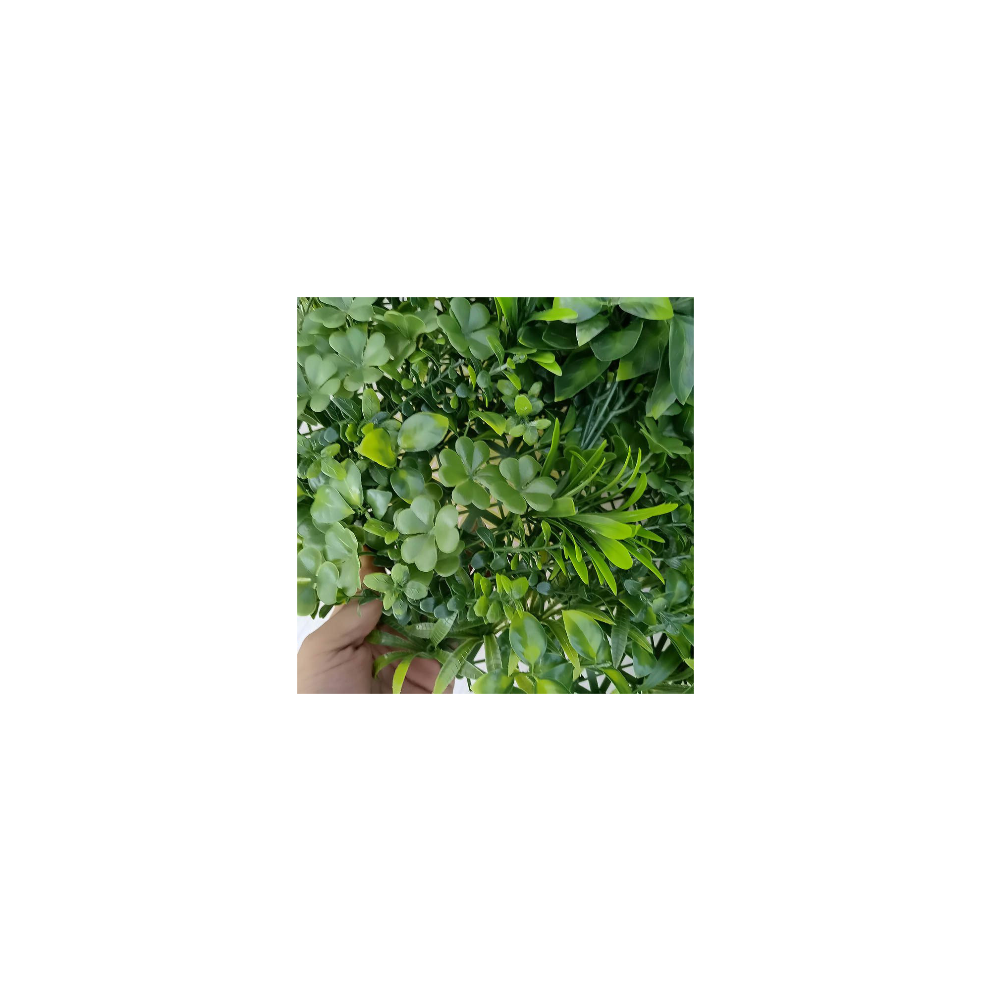 Mur végétal artificiel - Modèle pétale blanche - Dimensions : 100 x 100 cm