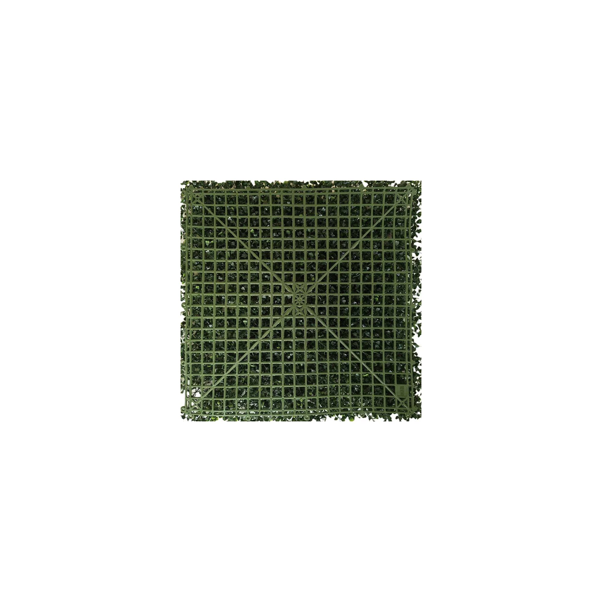 Mur végétal artificiel - Modèle vert - Dimensions : 50 x 50 cm