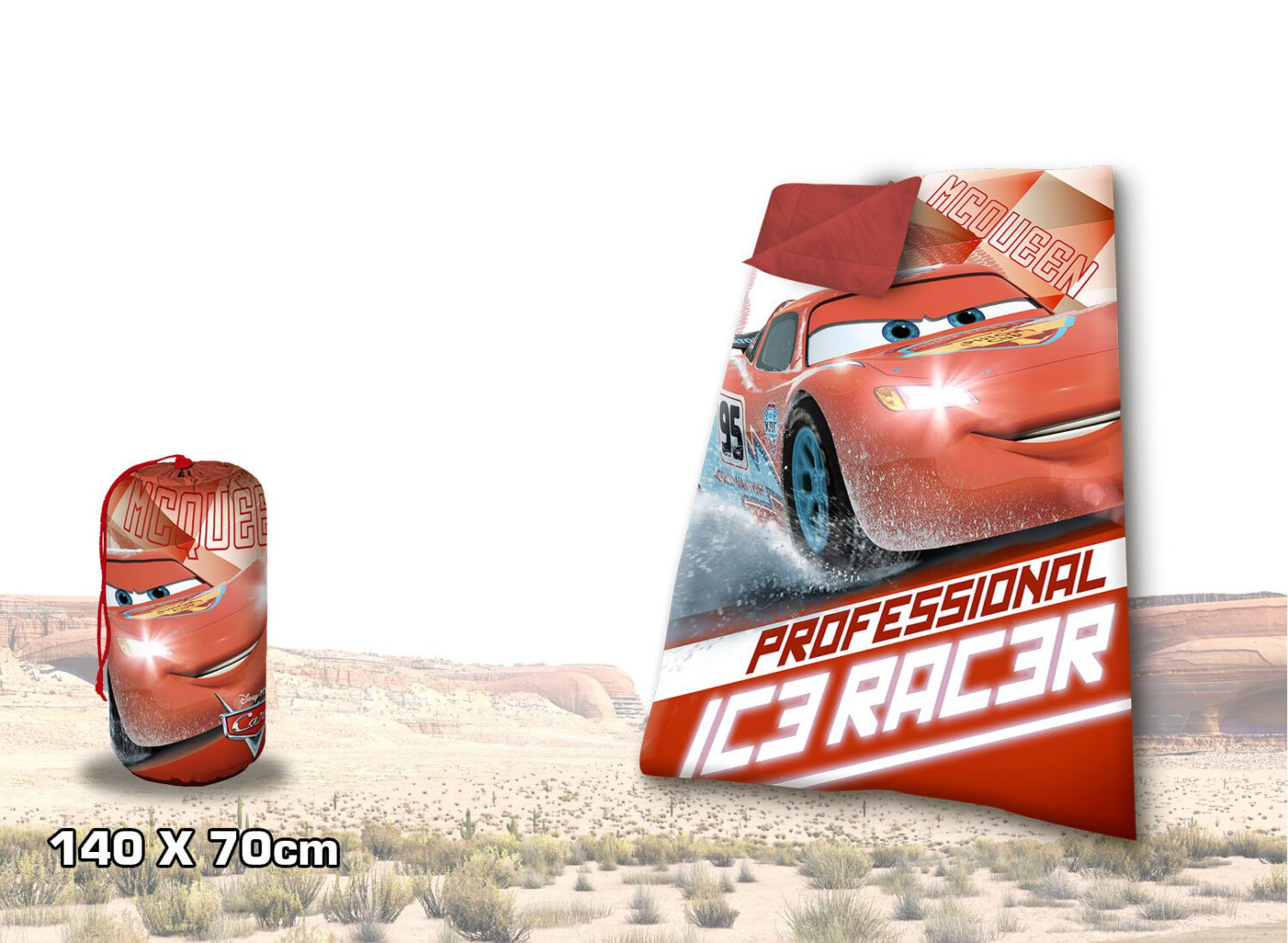 Sac de couchage enfant - Disney Cars - Housse de transport inclus