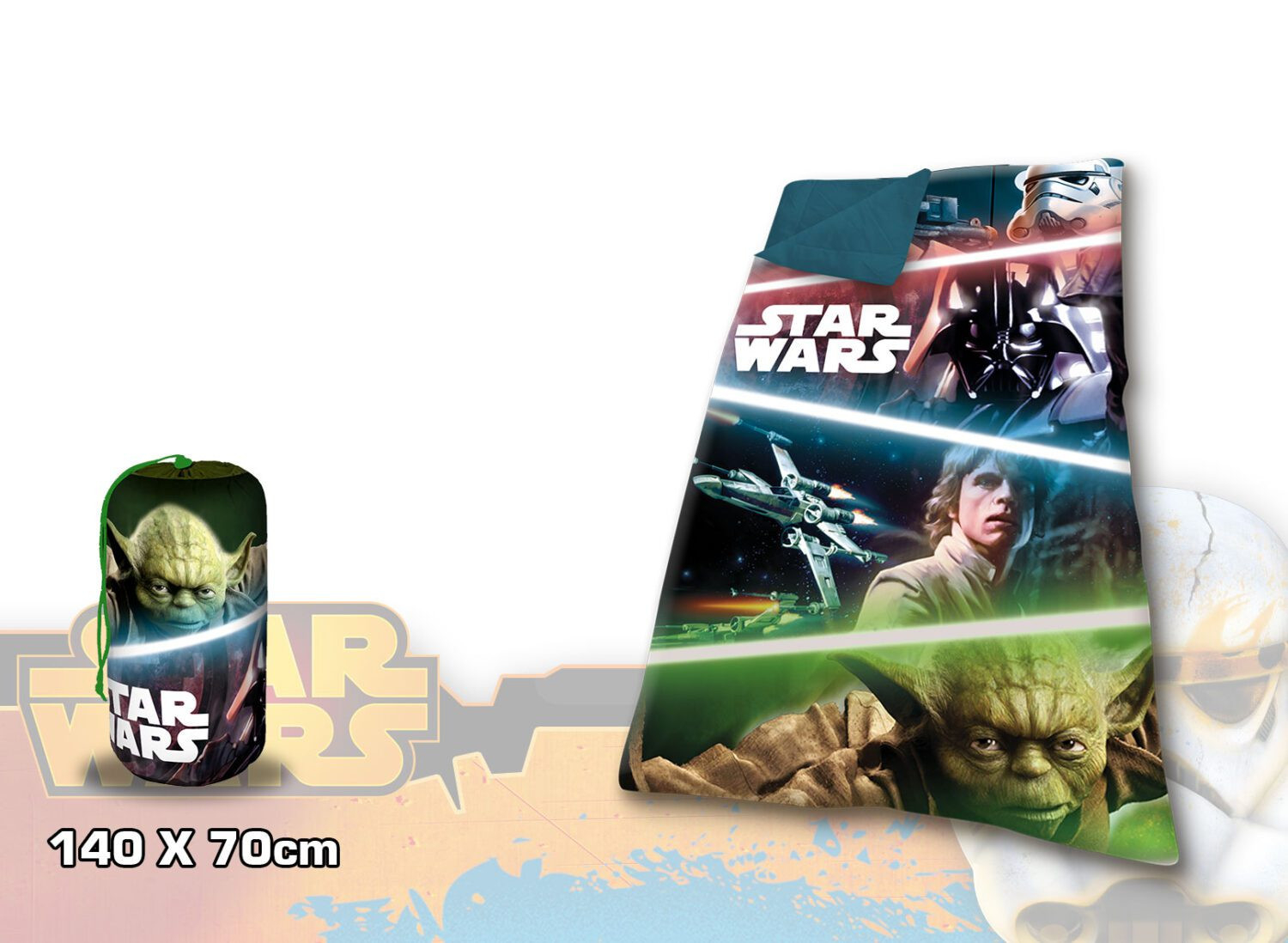 Sac de couchage enfant - Disney Star Wars - Housse de transport inclus