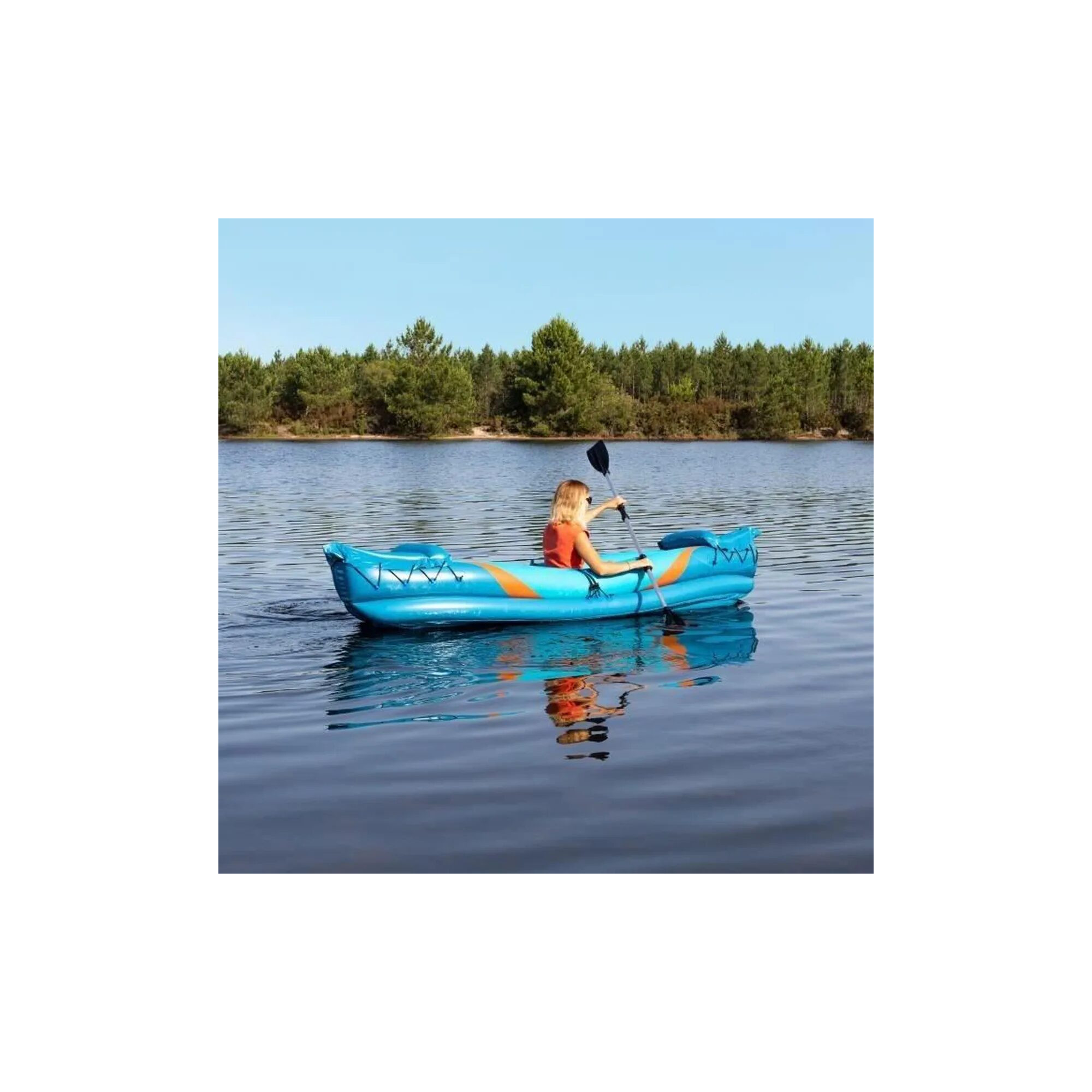 Kayak gonflable 2 places - Surpass - Dimension : 325 x 91 x 46 cm