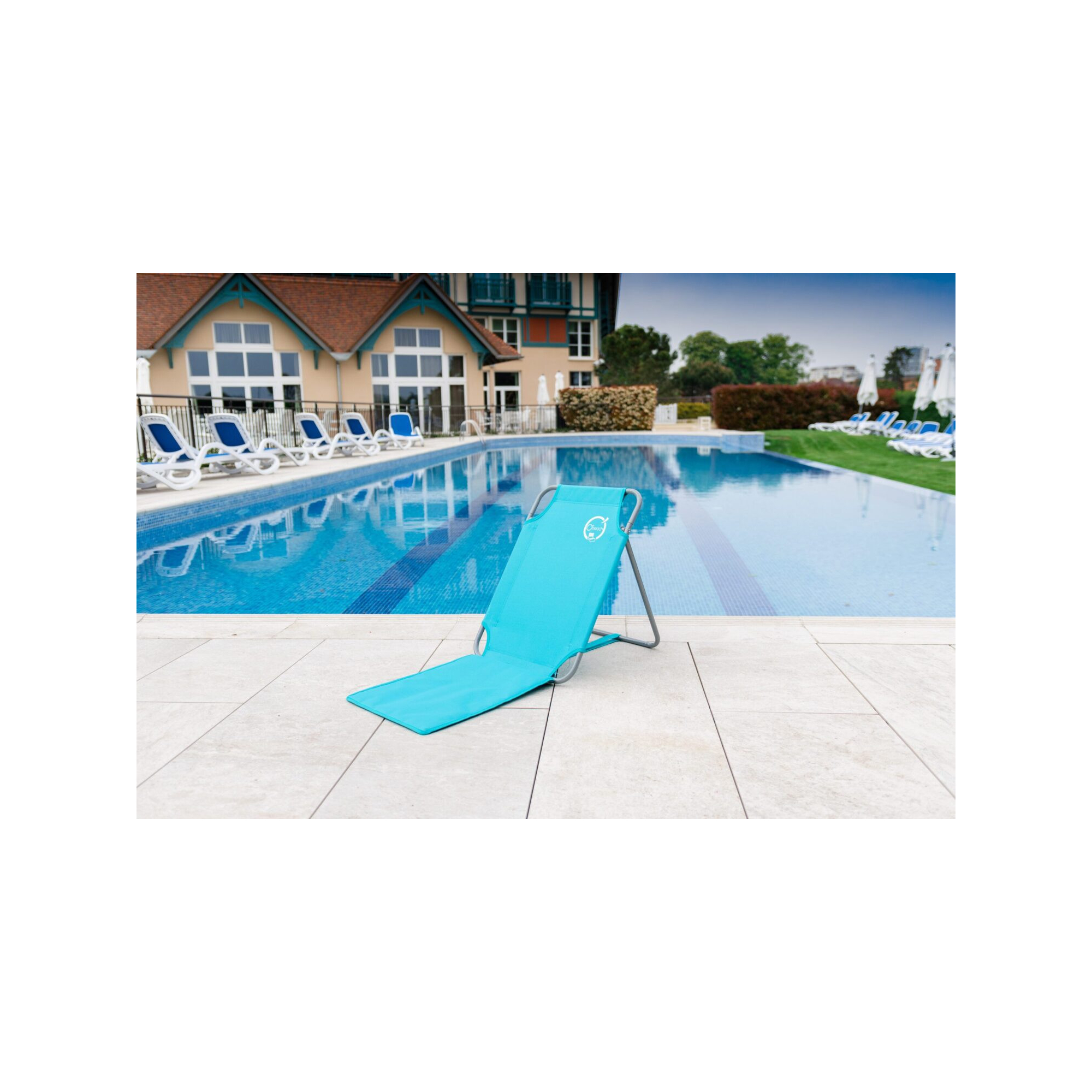 Lot de 2 chaises dossiers de plage pliables - O'Beach - Dimensions : 45 x 163  x 44 cm