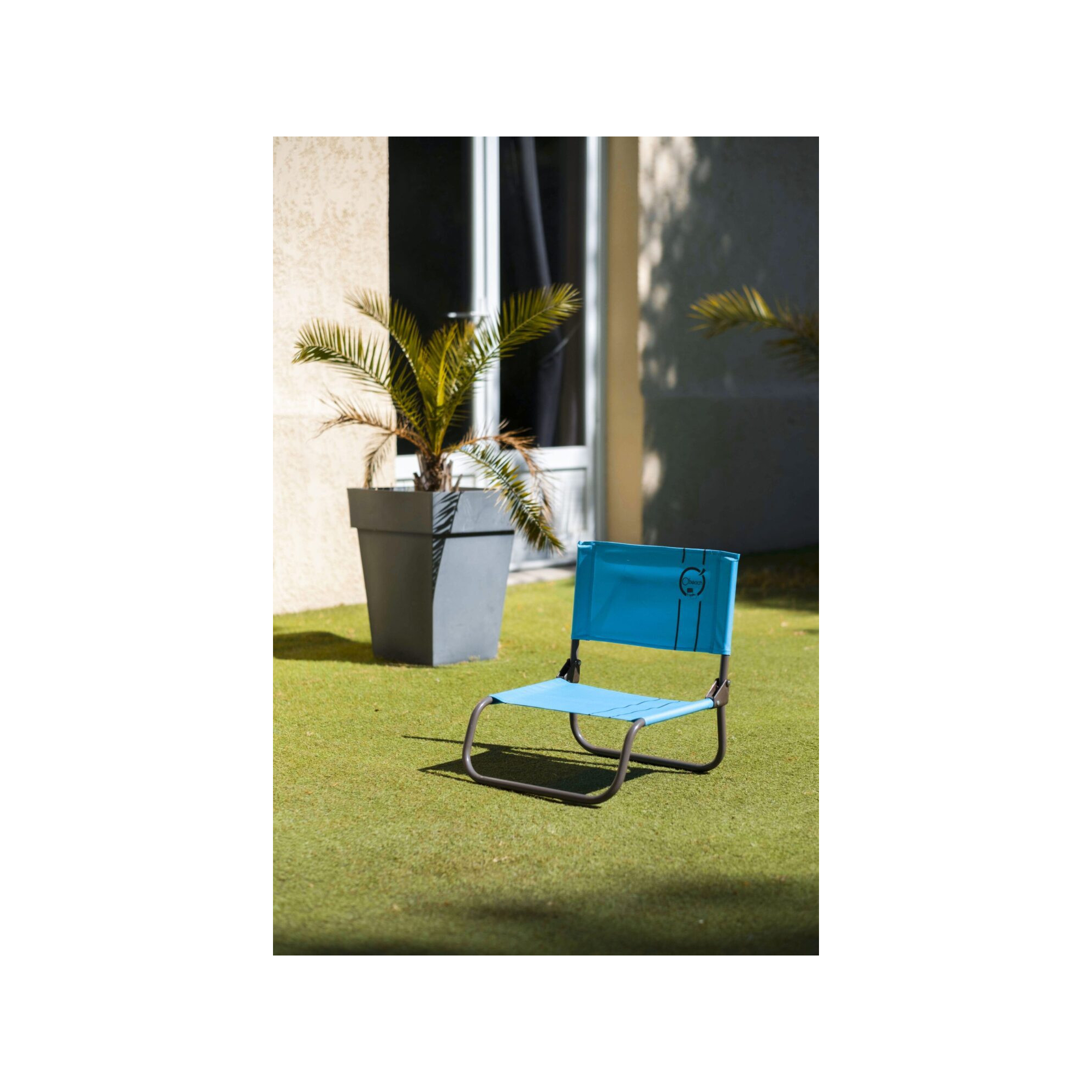 Lot de 2 chaises cale-dos de plage 1 pliure - O'Beach - Dimensions : 50 x 45 x 48 cm