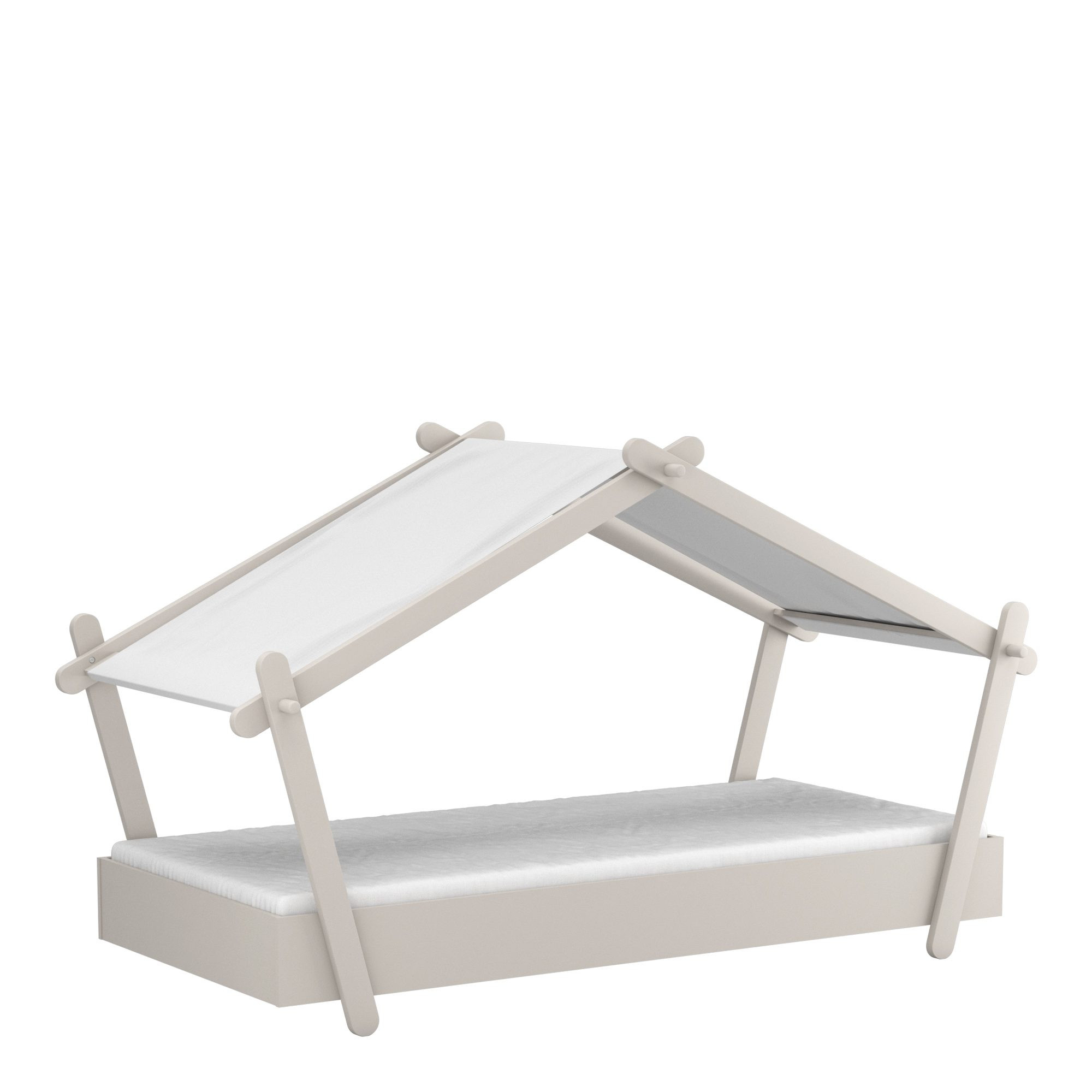 Lit enfant cabane - DEMEYERE - Modéle Lodge - 90 x 200 cm - Sommier inclus