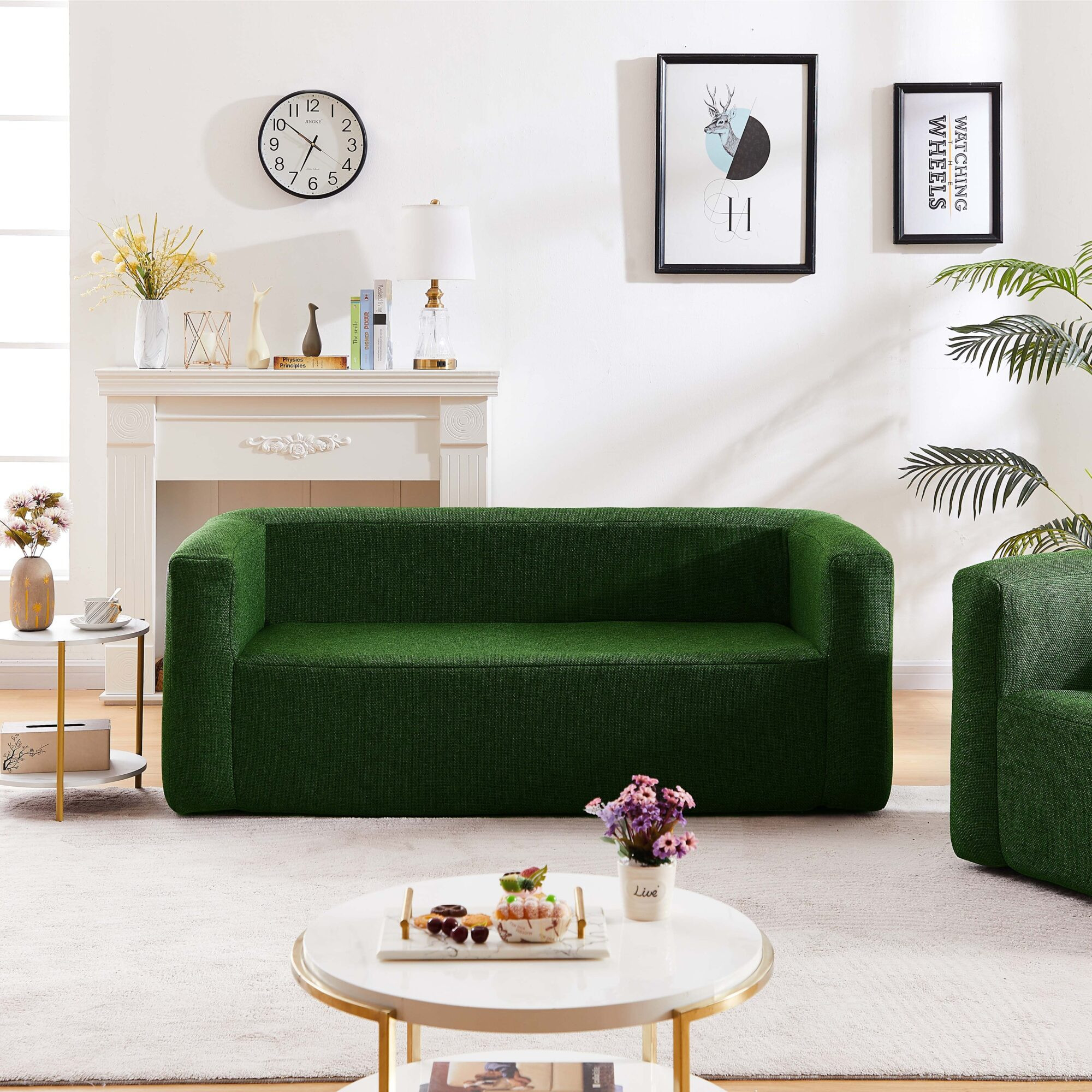 Canapé gonflable 2-3 places Terracotta - Intérieur et extérieur - Couleur Vert