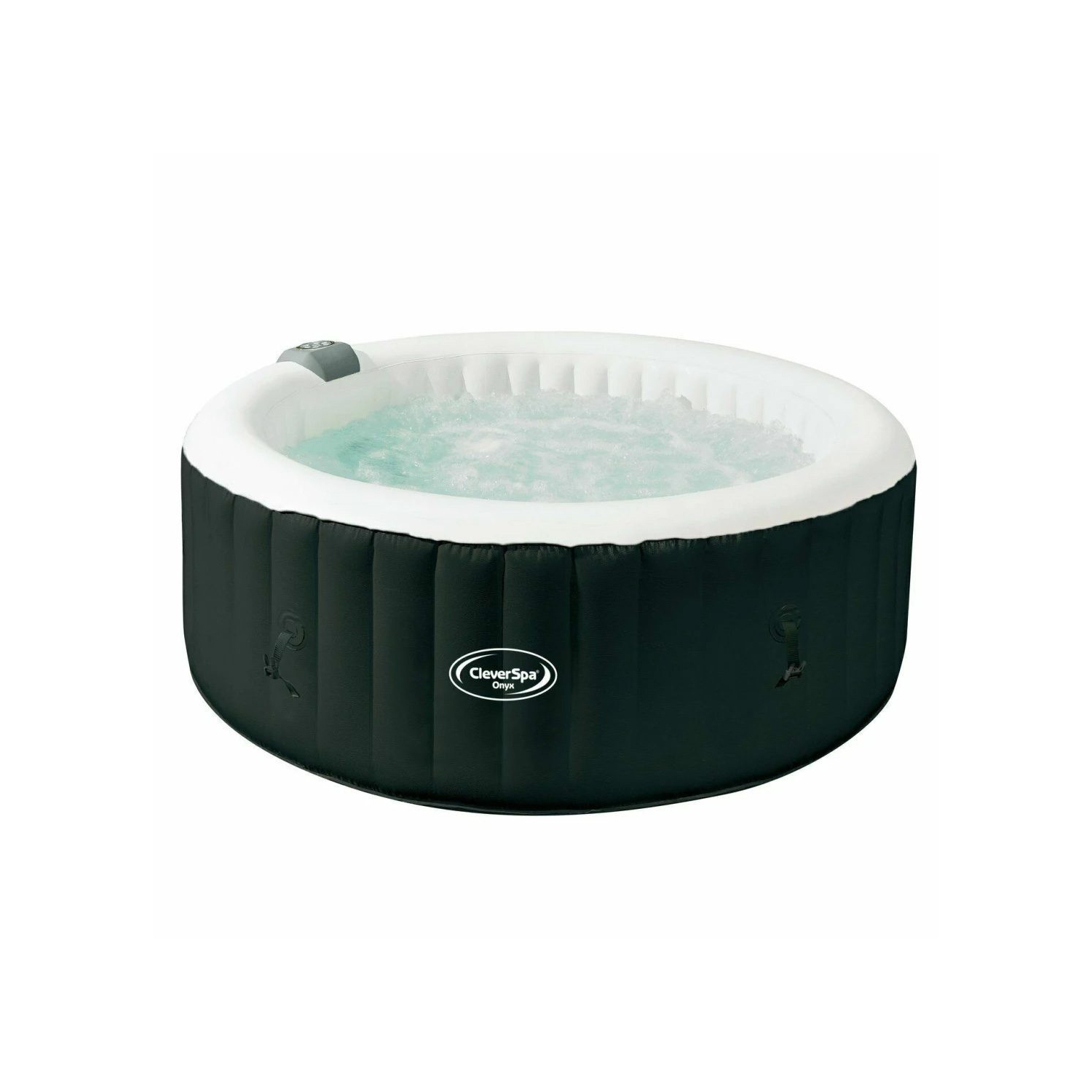 Spa gonflable 4 places rond - CleverSpa modèle Onyx - Diamètre : 185 cm - Filtre et bâche inclus