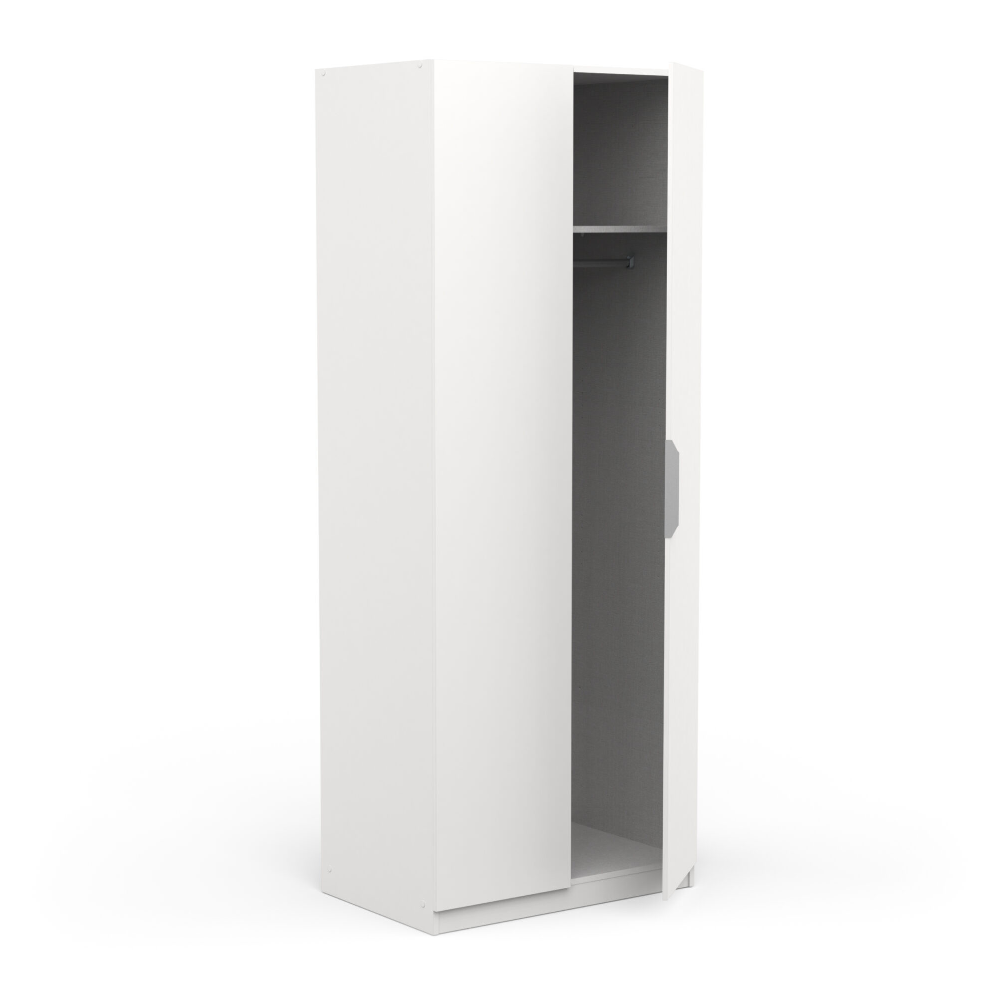 Armoire 2 portes - GHOST - Blanc - 79,4 x 51,1 x 203 cm - DEMEYERE