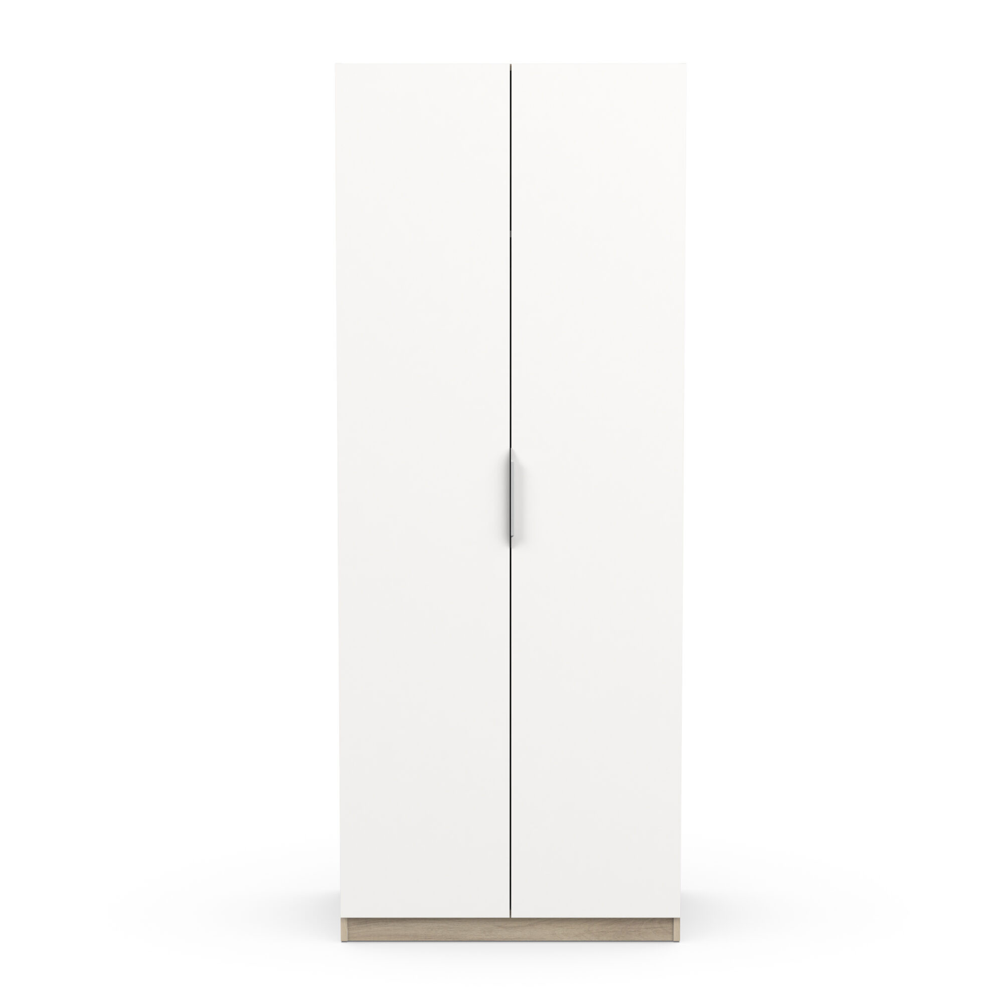Armoire 2 portes - GHOST - Blanc et Chêne -79,4 x 51,1 x 203 cm - DEMEYERE