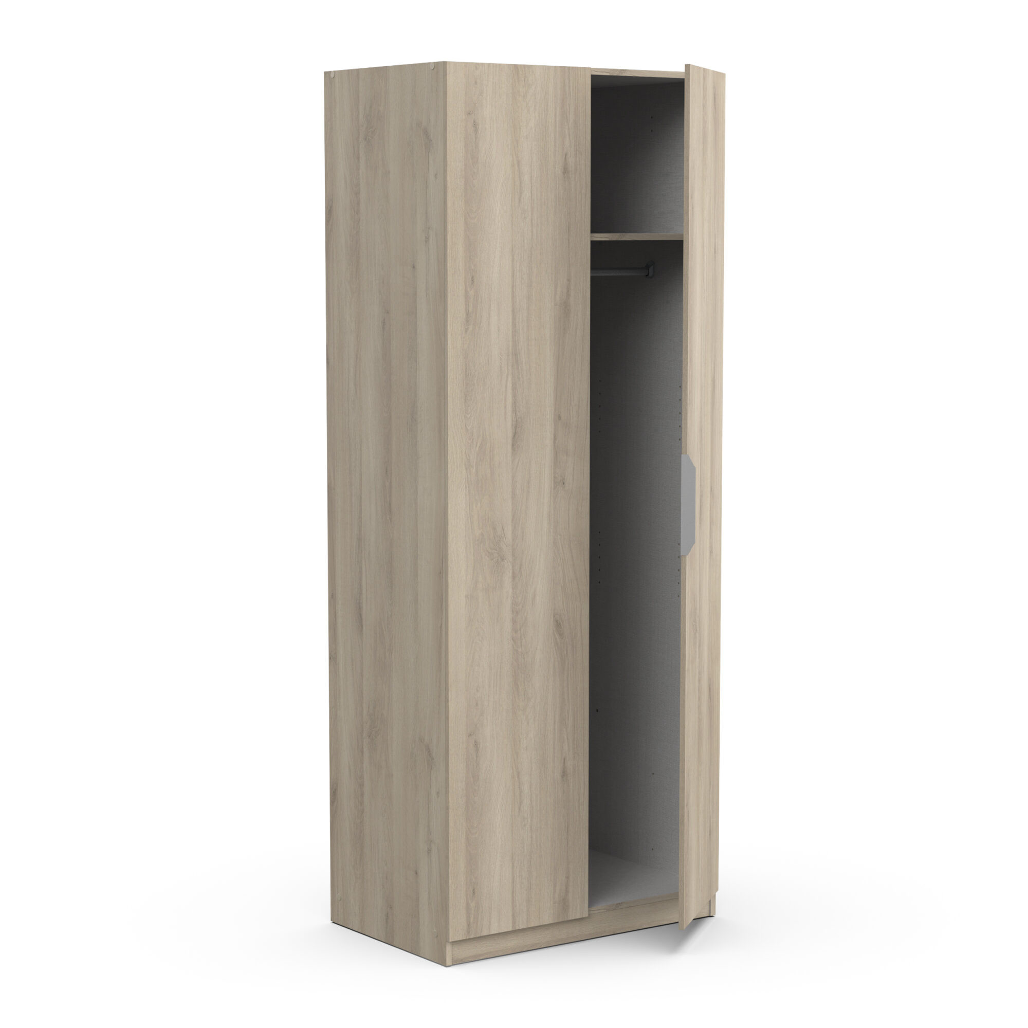 Armoire 2 portes - GHOST - Chêne - 79,4 x 51,1 x 203 cm - DEMEYERE