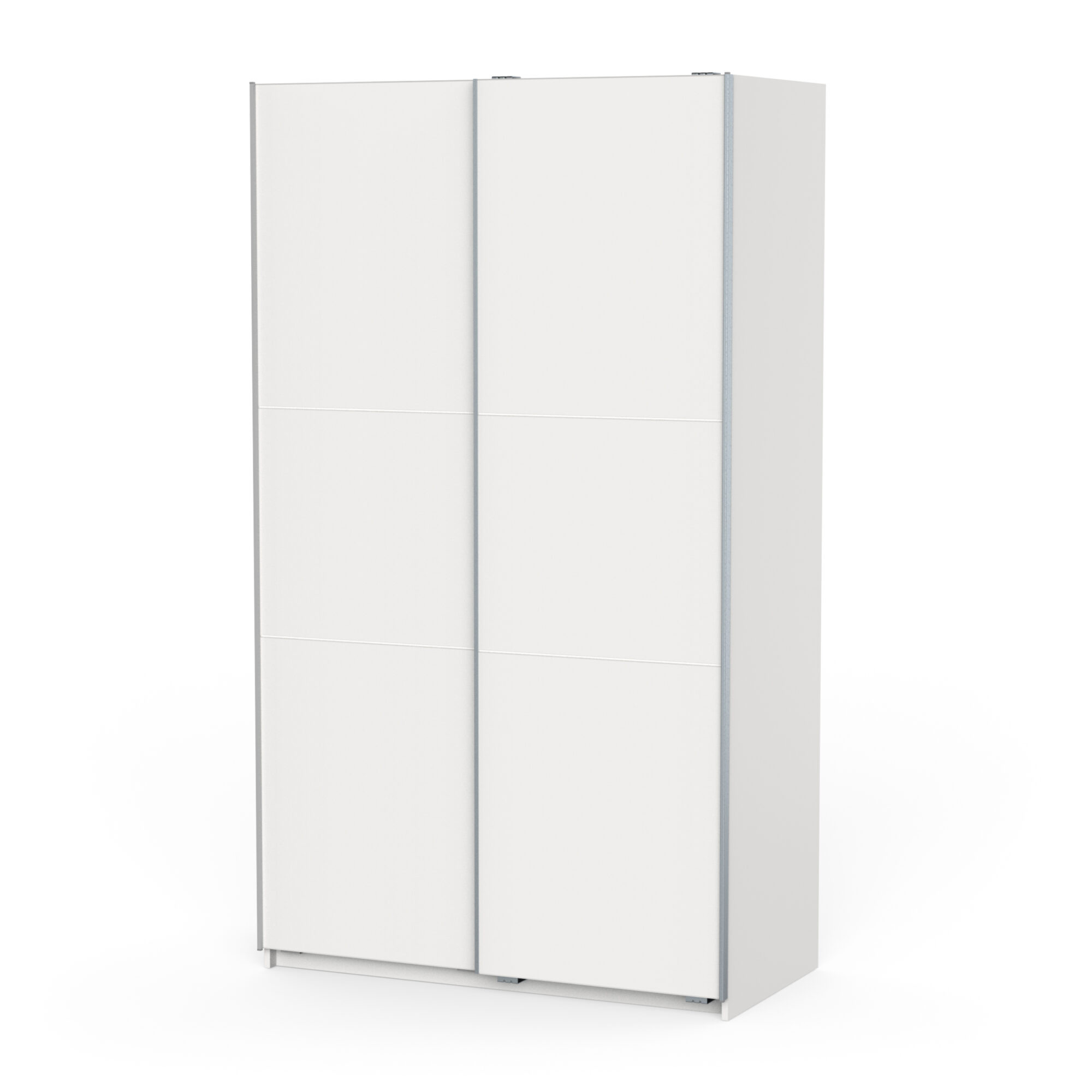 Armoire 2 portes coulissantes - GHOST - Blanc - 116,5 x 59,8 x 203 cm - DEMEYERE
