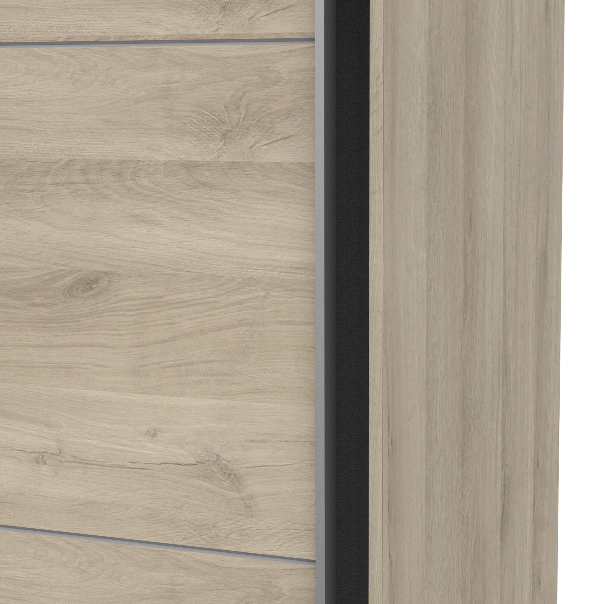 Armoire 2 portes coulissantes - GHOST - Chêne - 116,5 x 59,9 x 203 cm - DEMEYERE