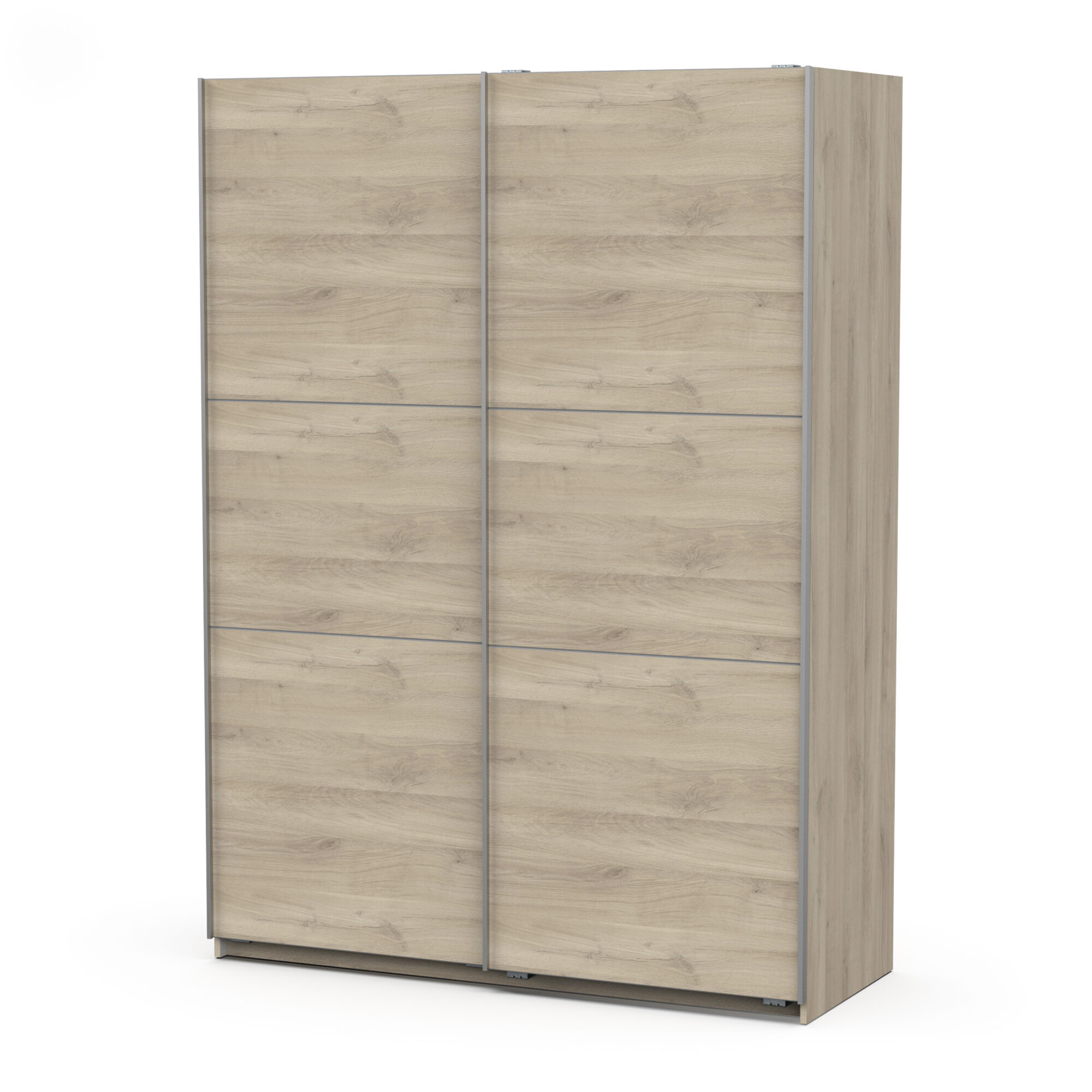 Armoire 2 portes coulissantes - GHOST - Chêne - 148 x 59,9 x 203 cm - DEMEYERE