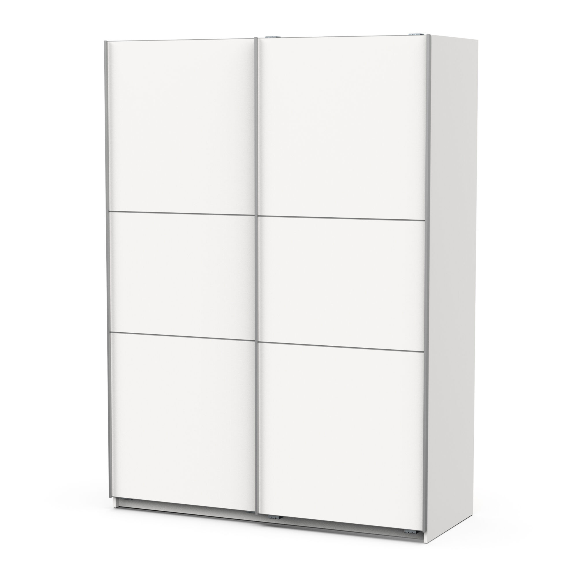 Armoire 2 portes coulissantes - GHOST - Blanc - 148 x 59,9 x 203 cm - DEMEYERE