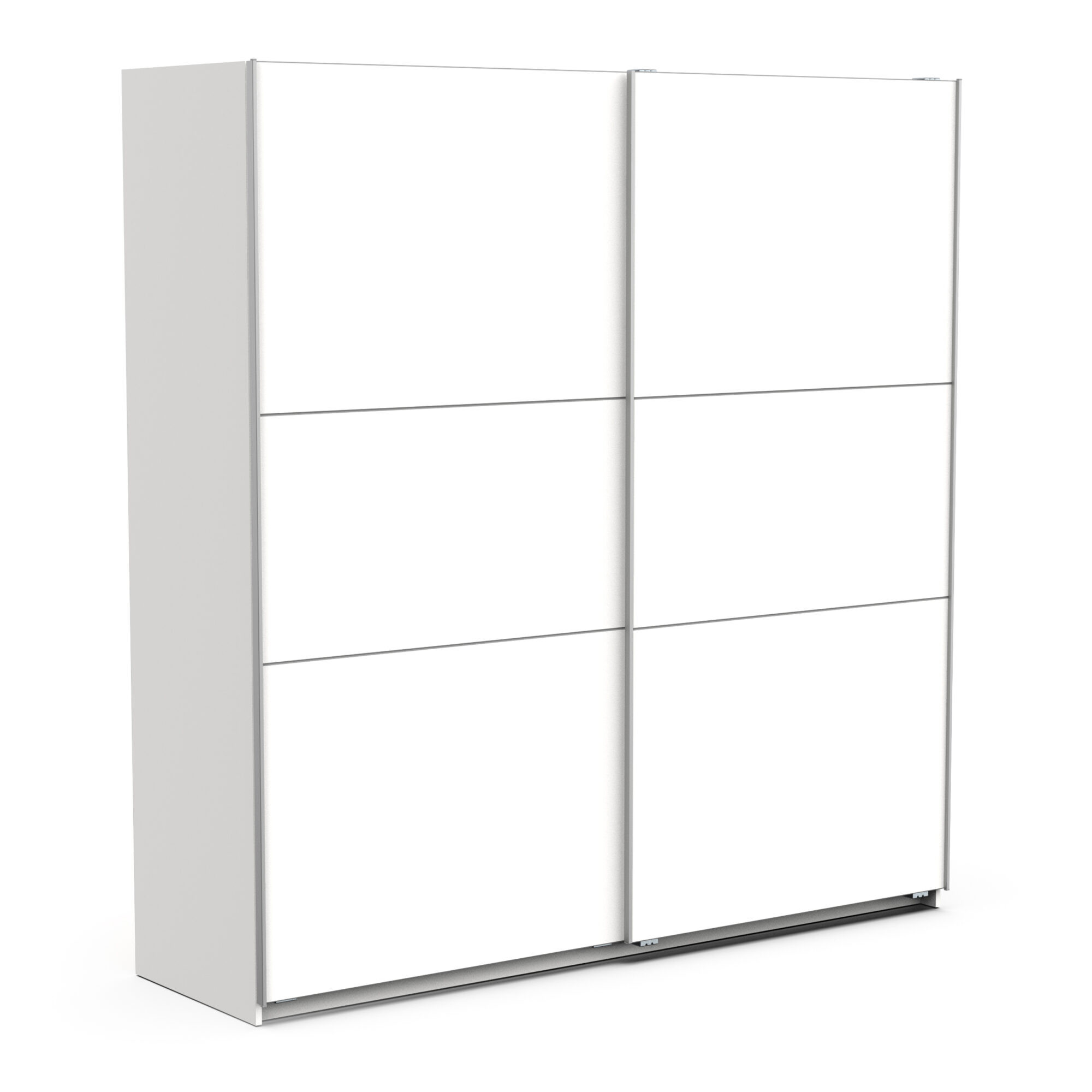 Armoire 2 portes coulissantes - GHOST - Blanc - 194,5 x 59,9 x 203 cm - DEMEYERE